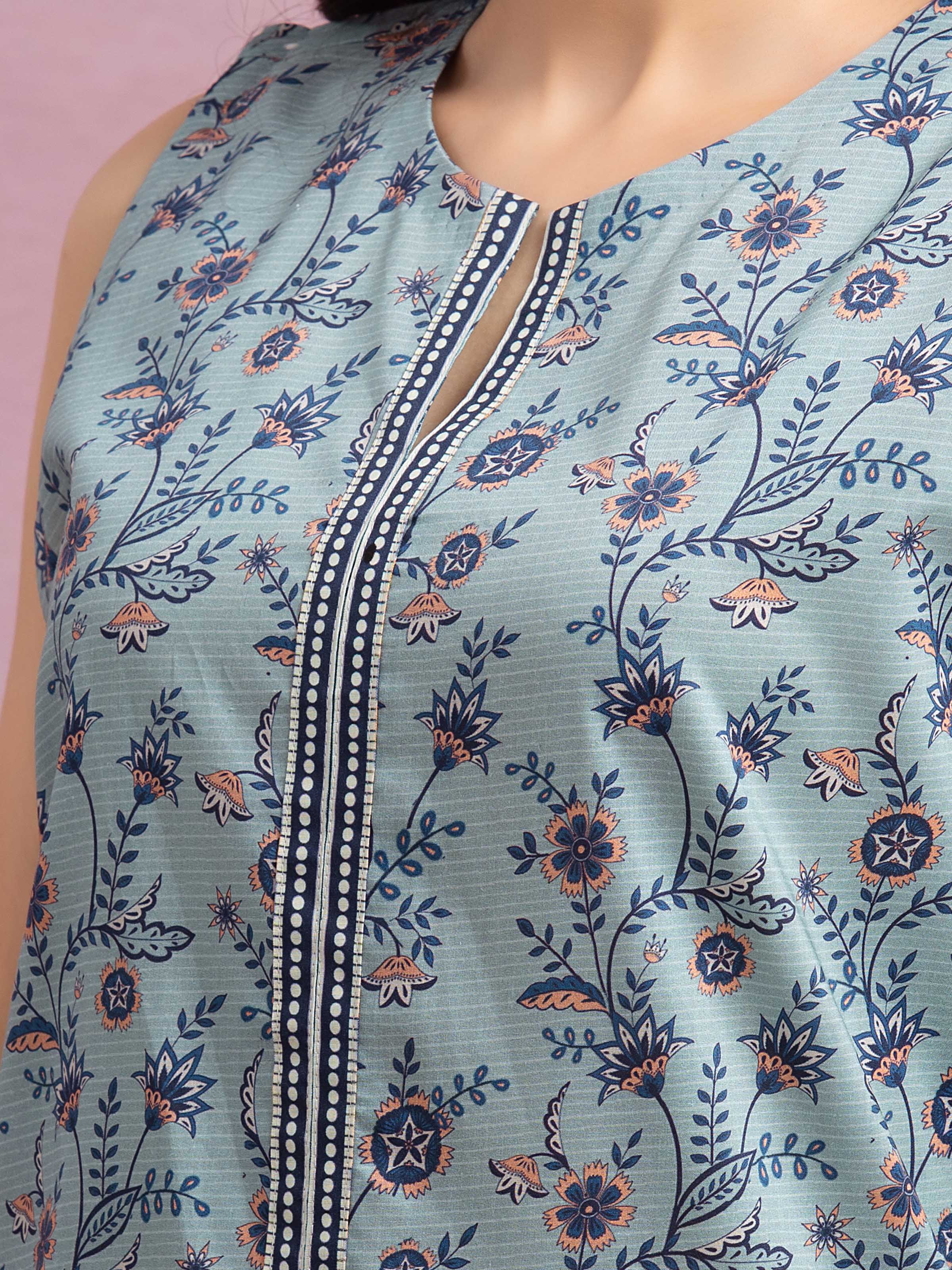 Unstitched Printed Lawn Suit - EWU5A1-35162-3P - Image 3