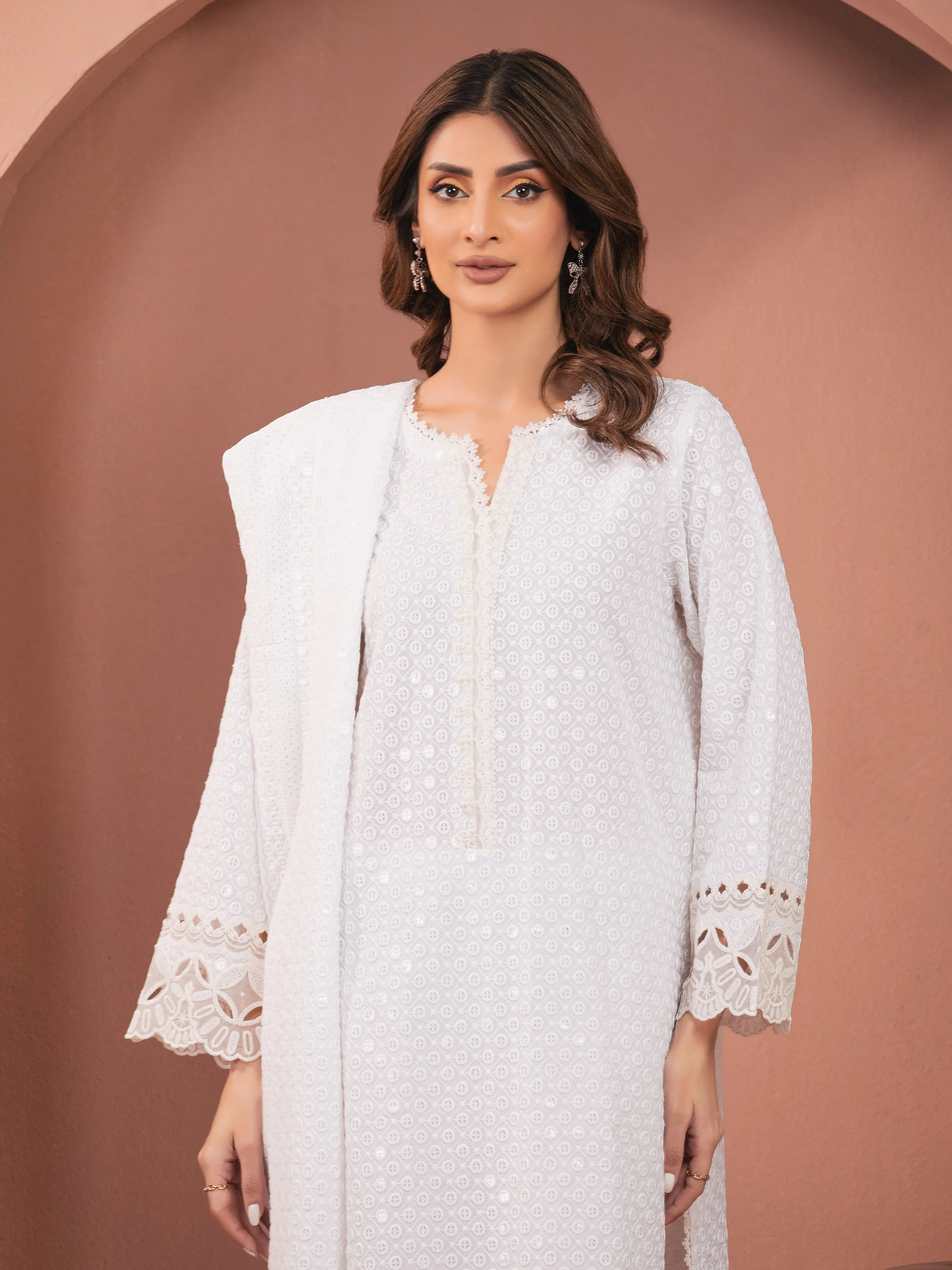 Unstitched Embroidered Cambric Suit - EWU5V2-31828-3P - Image 2