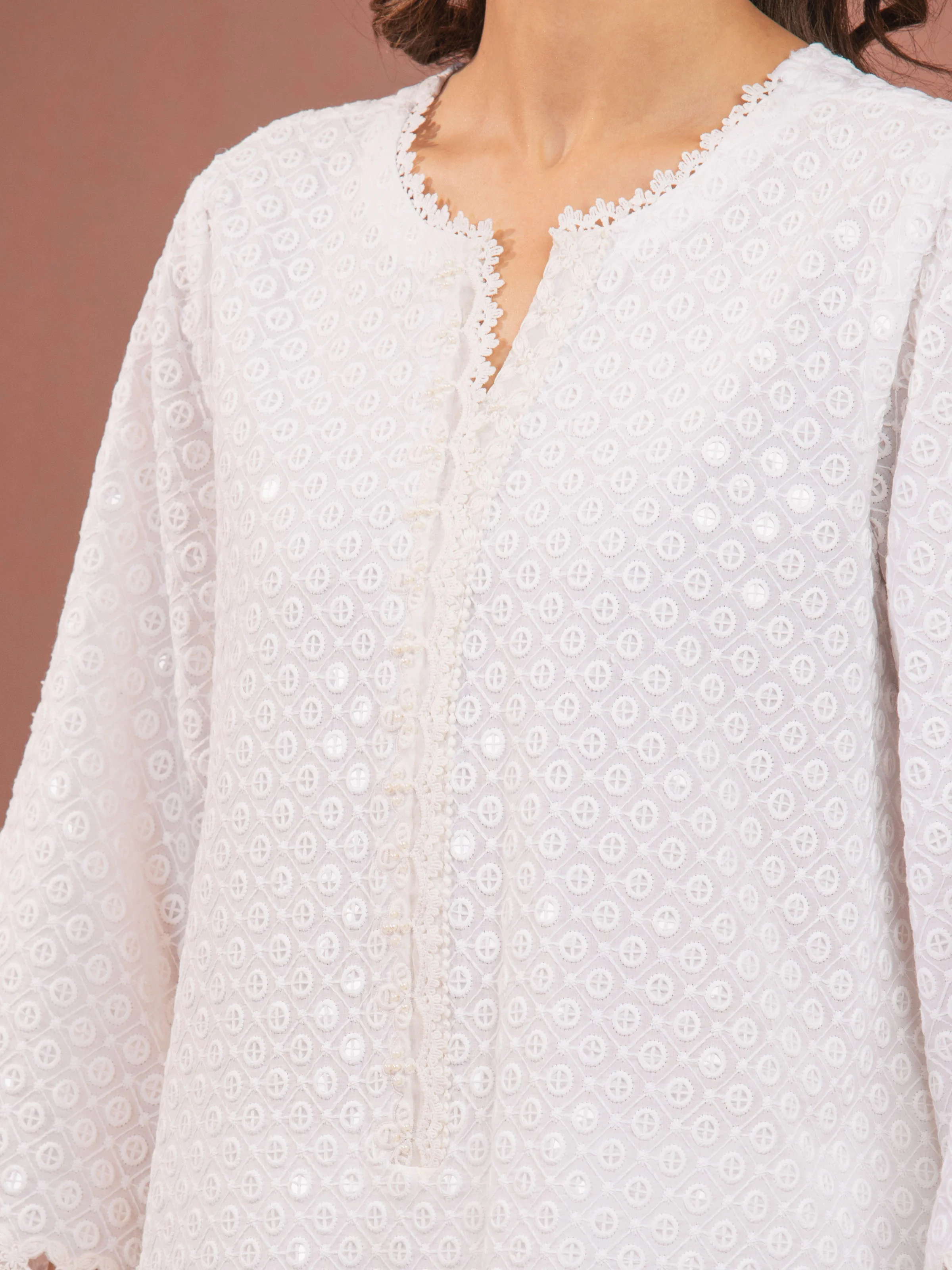 Unstitched Embroidered Cambric Suit - EWU5V2-31828-3P - Image 3