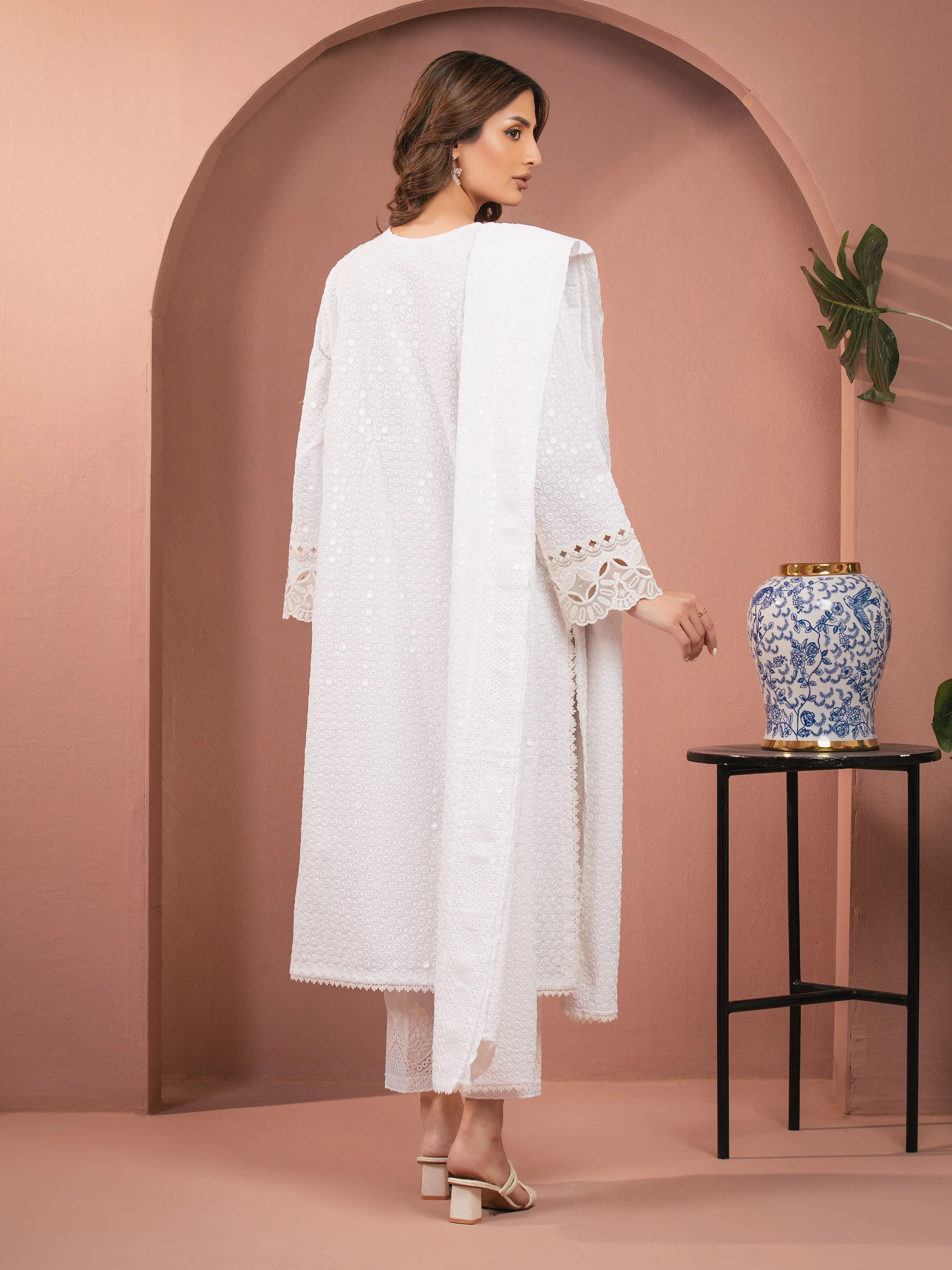 Unstitched Embroidered Cambric Suit - EWU5V2-31828-3P - Image 5