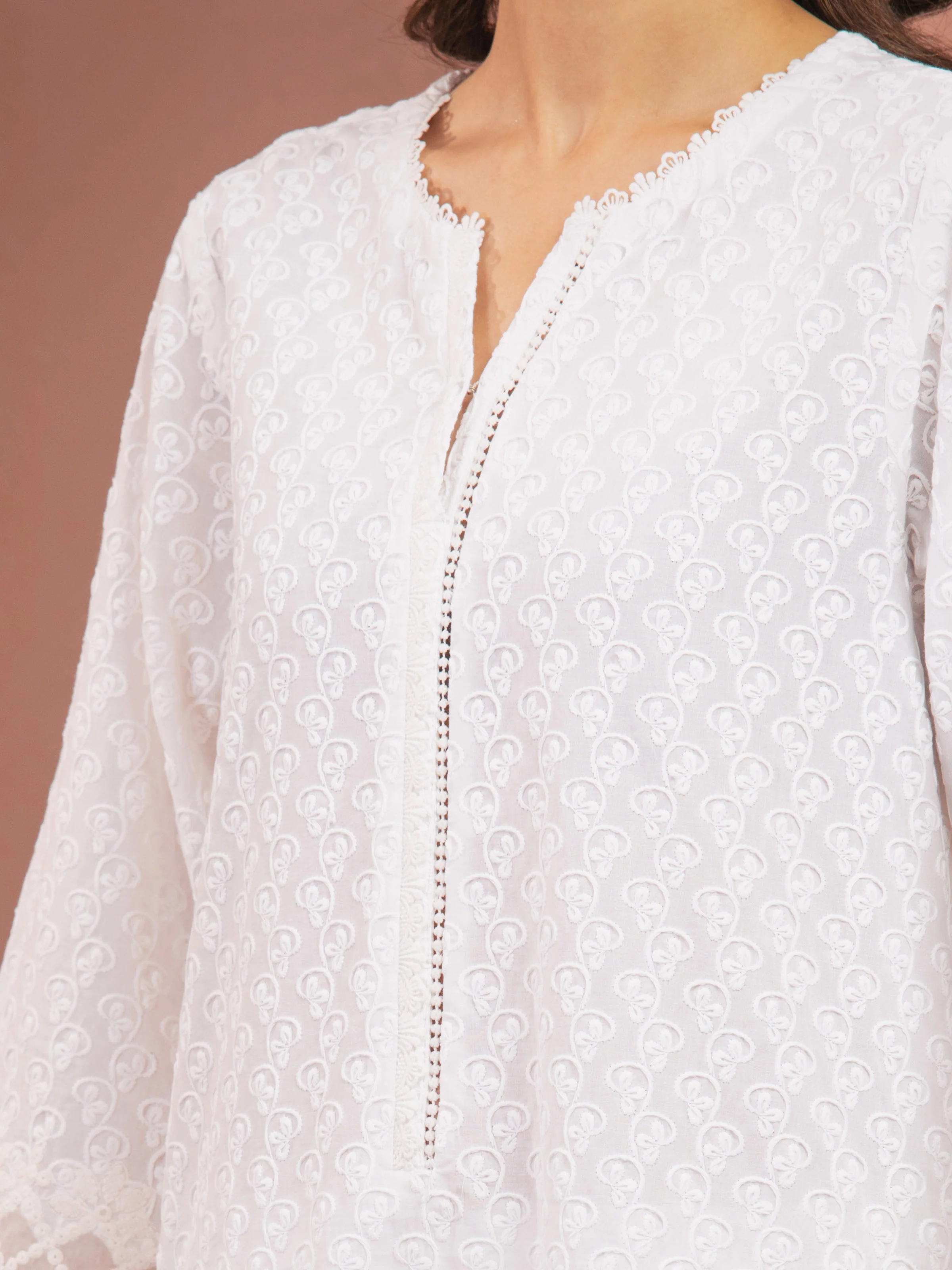 Unstitched Embroidered Cambric Suit - EWU5V2-31829-3P - Image 3