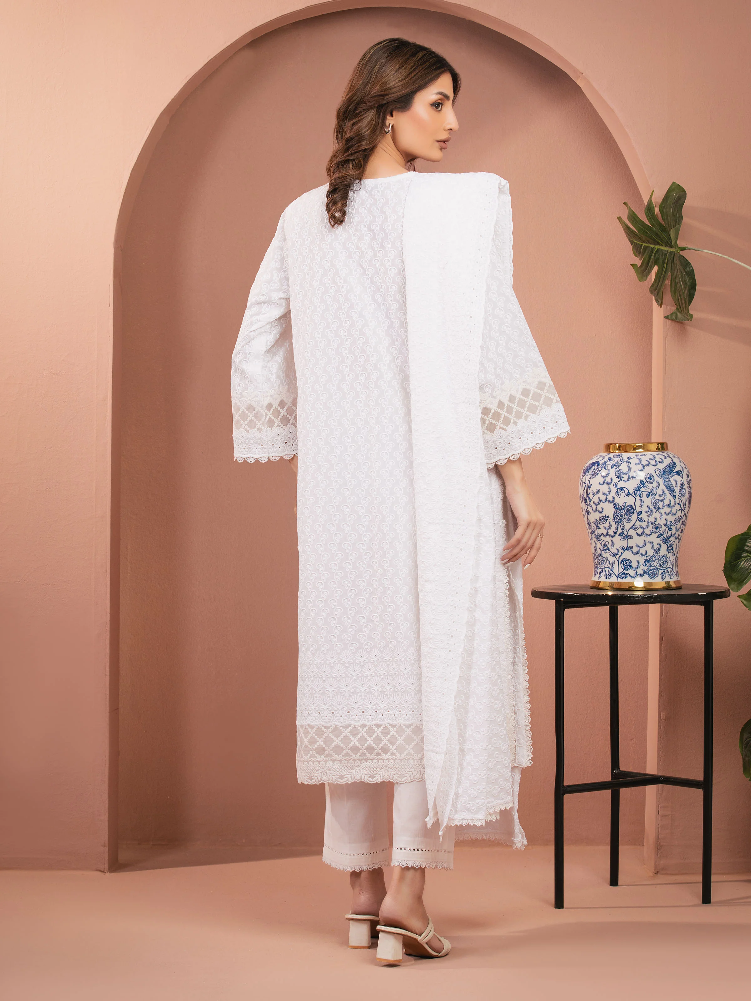 Unstitched Embroidered Cambric Suit - EWU5V2-31829-3P - Image 6