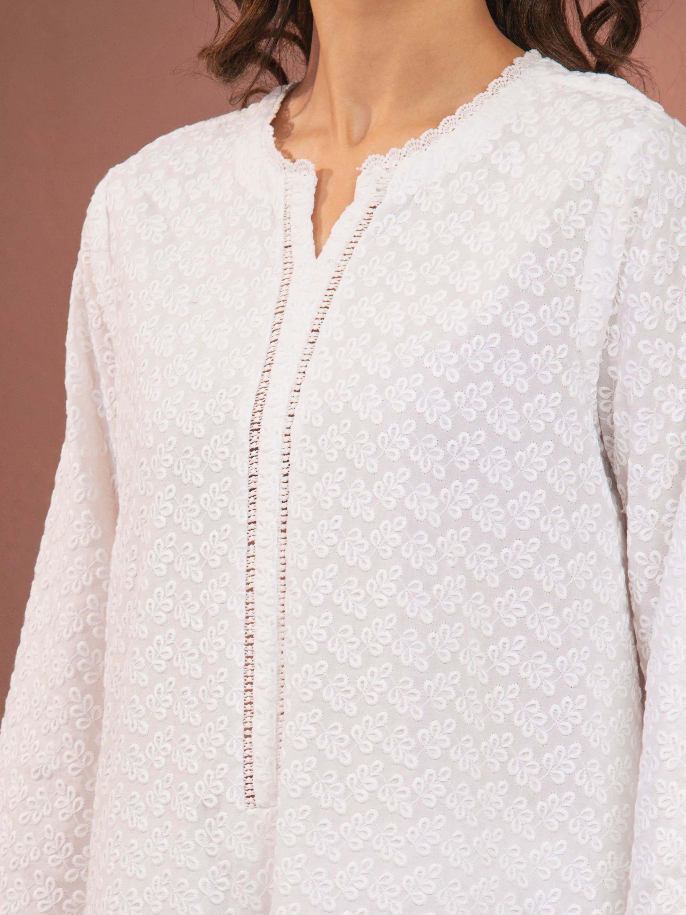 Unstitched Embroidered Cambric Suit - EWU5V2-31830-3P - Image 3
