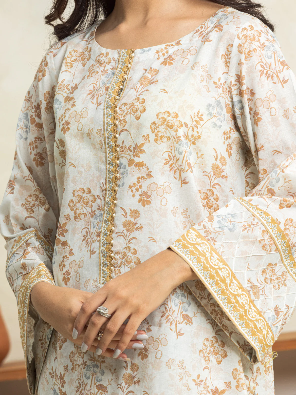 Unstitched Printed Lawn Suit - EWU24A1-29037-3P - Image 2