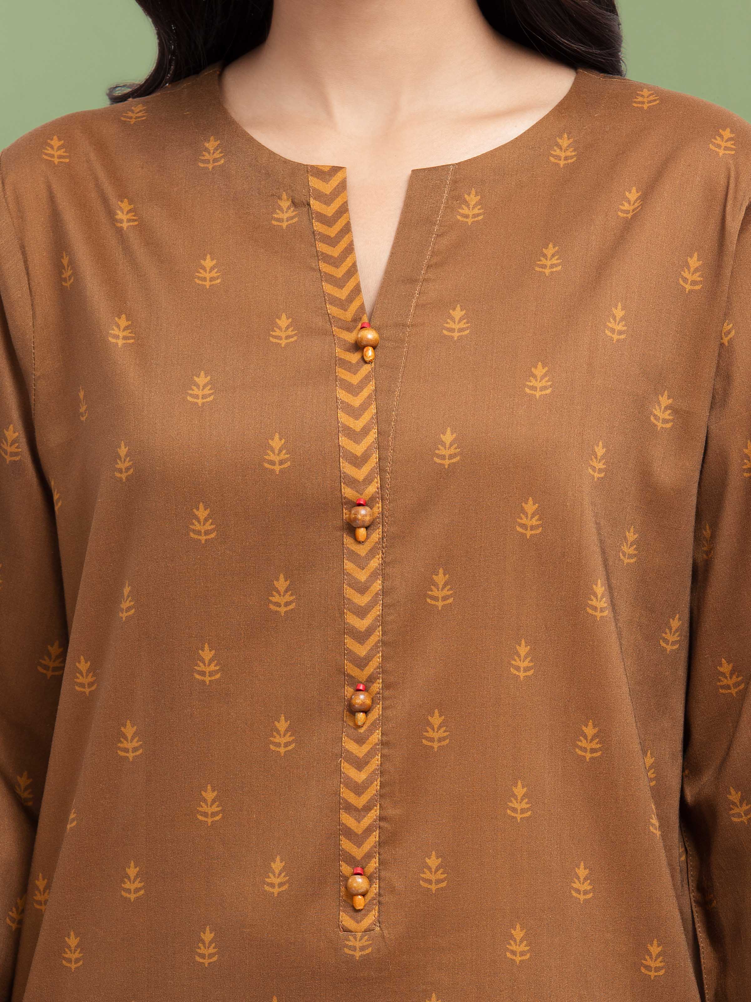 Unstitched Printed Khaddar Suit - EWU5M3-118-3P - Image 3