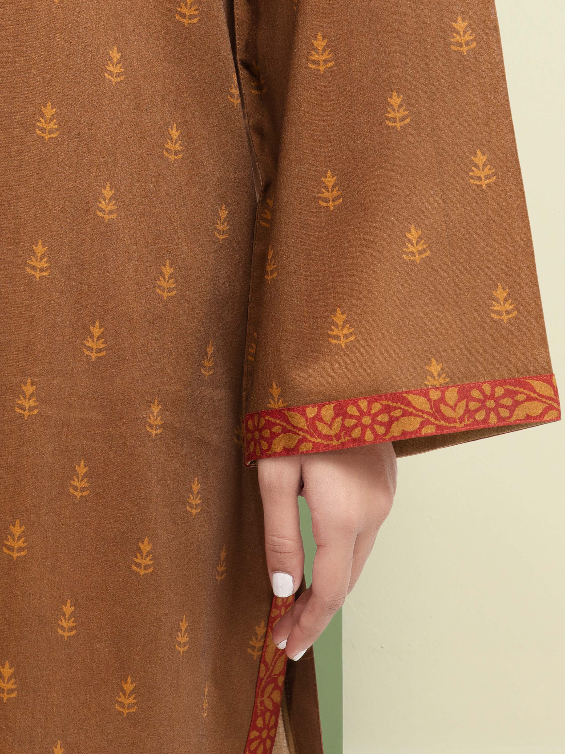 Unstitched Printed Khaddar Suit - EWU5M3-118-3P - Image 4