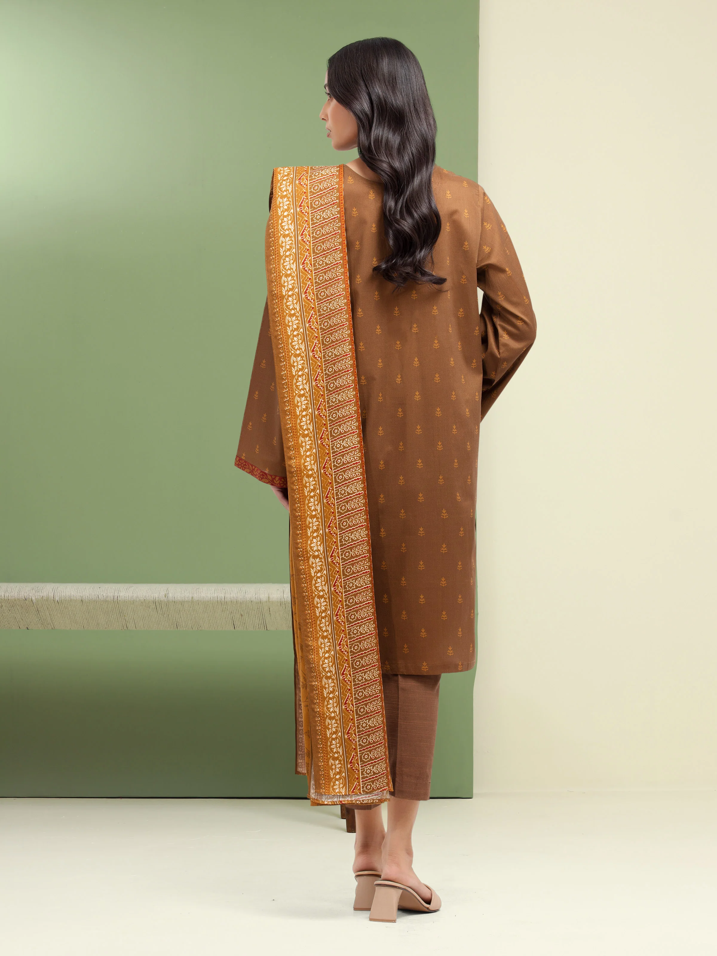 Unstitched Printed Khaddar Suit - EWU5M3-118-3P - Image 6
