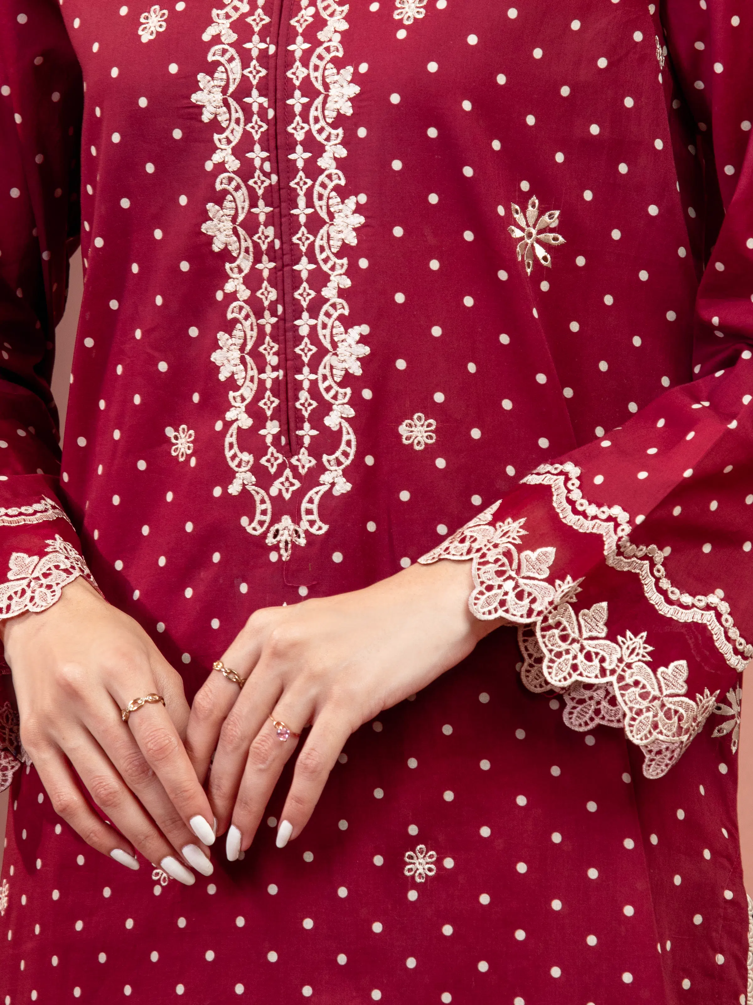 Unstitched Embroidered Lawn Suit - EWU5V1-31492-3P - Image 3