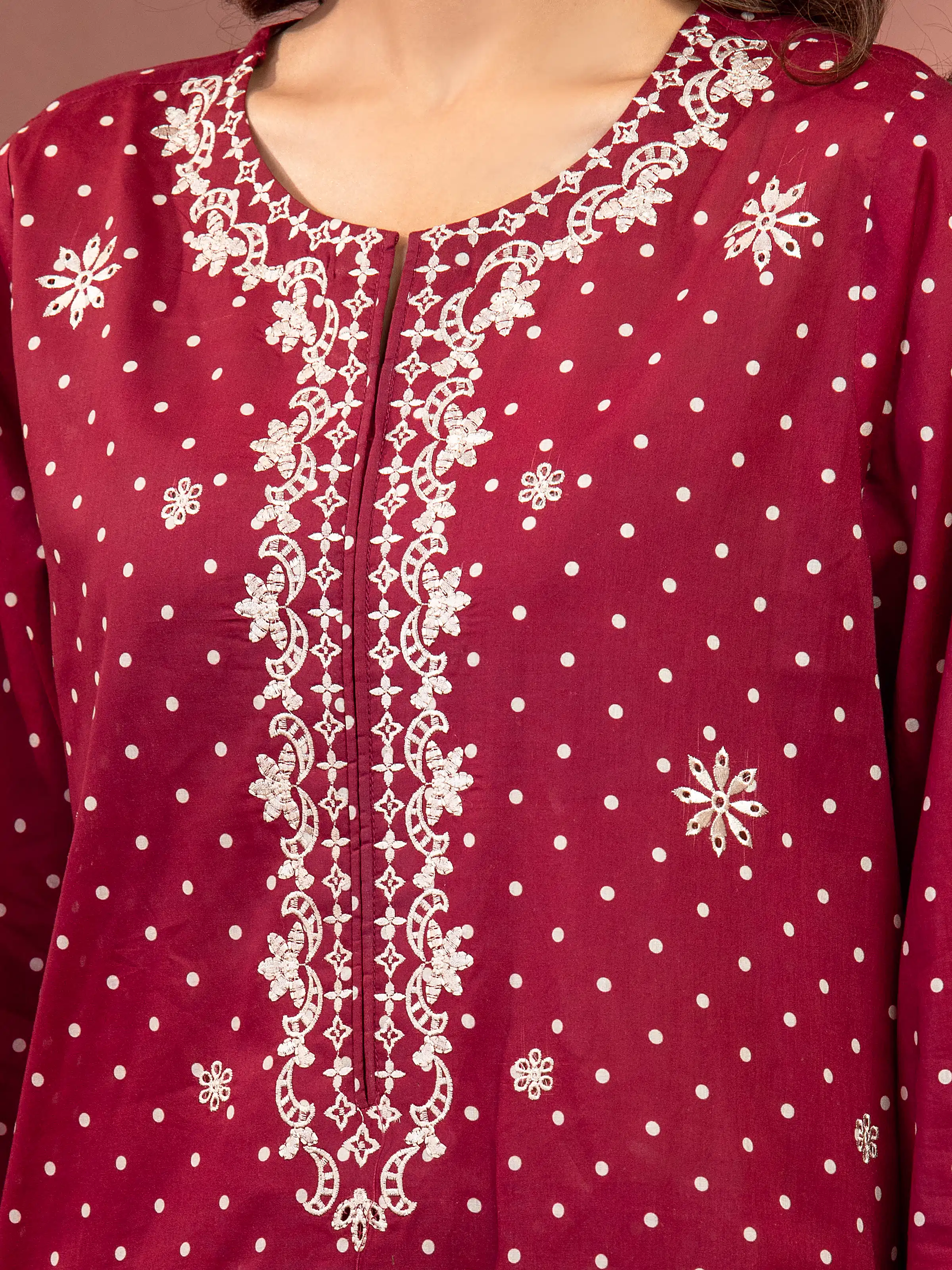 Unstitched Embroidered Lawn Suit - EWU5V1-31492-3P - Image 4