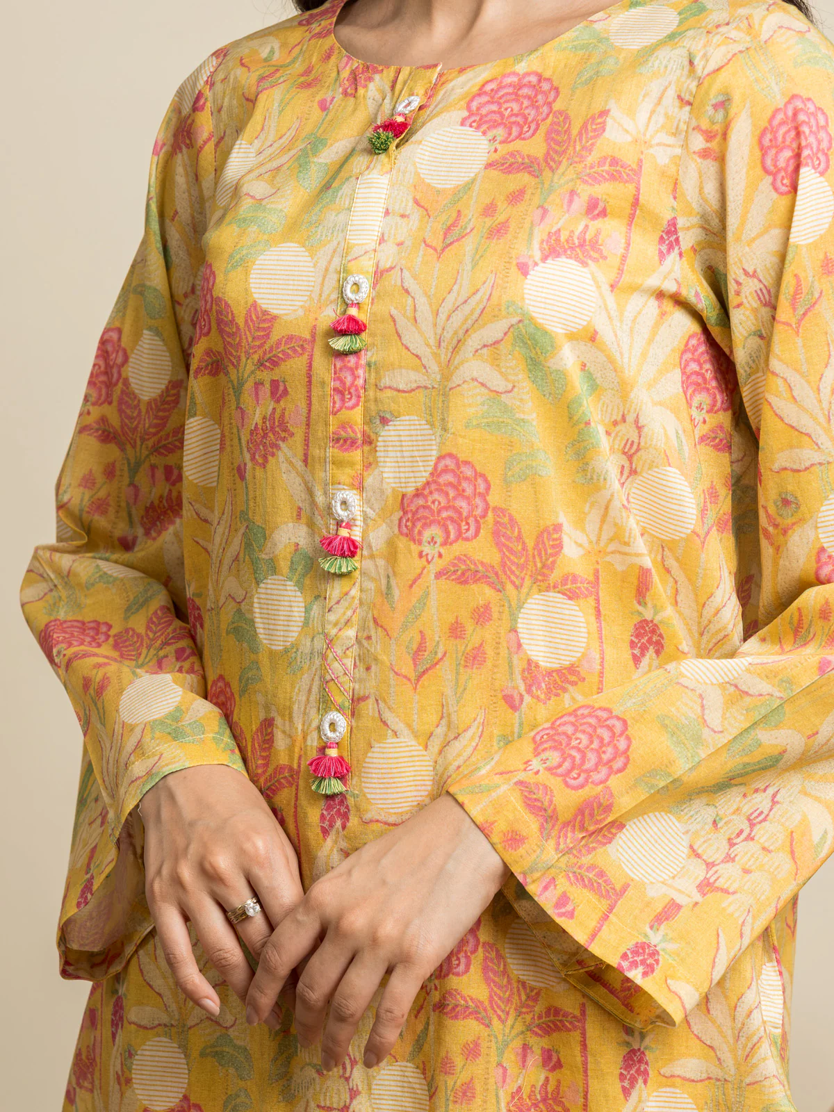 Unstitched Printed Cambric Shirt Dupatta - EWU24A2-28554SD - Image 2