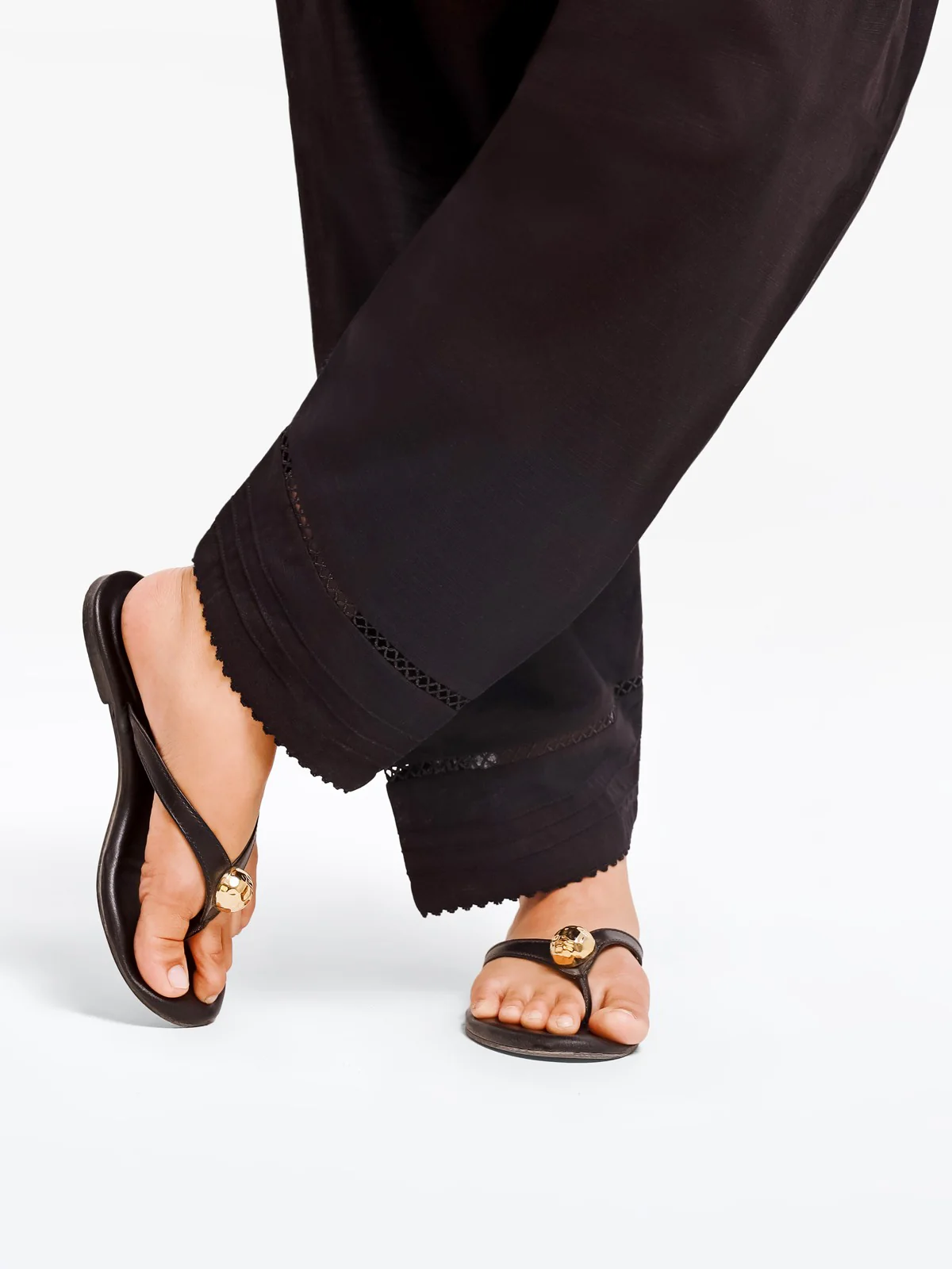 Women's Black Shalwar - EWBEB23-76557 - Image 2