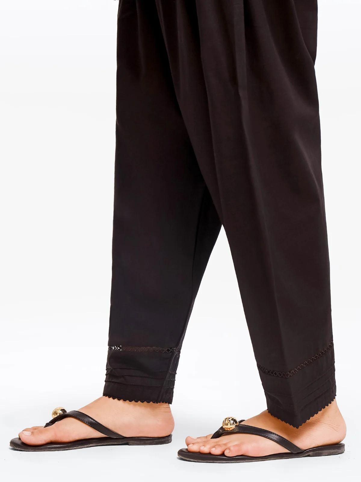 Women's Black Shalwar - EWBEB23-76557 - Image 3