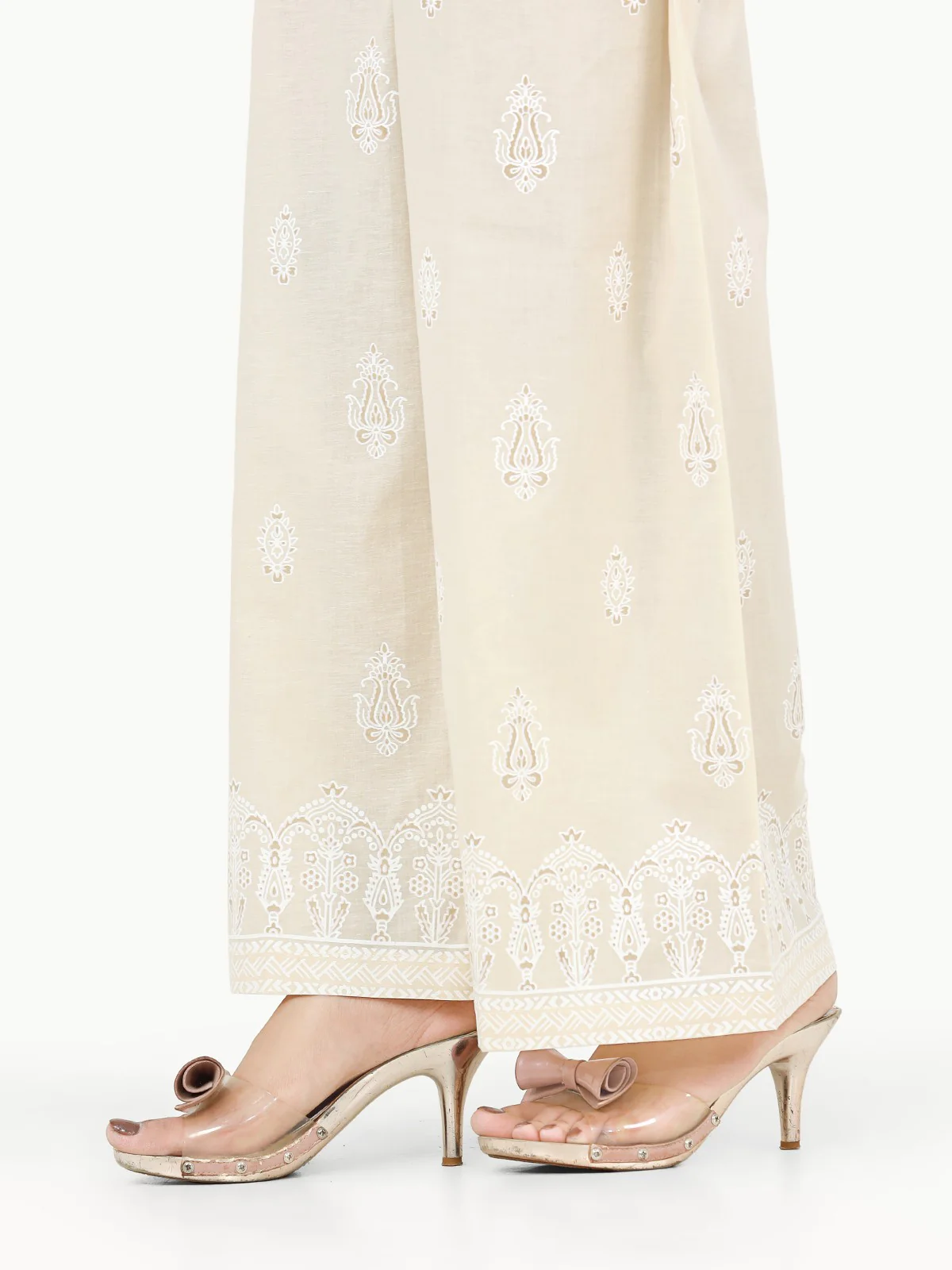 Women's Cream Trouser - EWBP22-76390 - Image 2