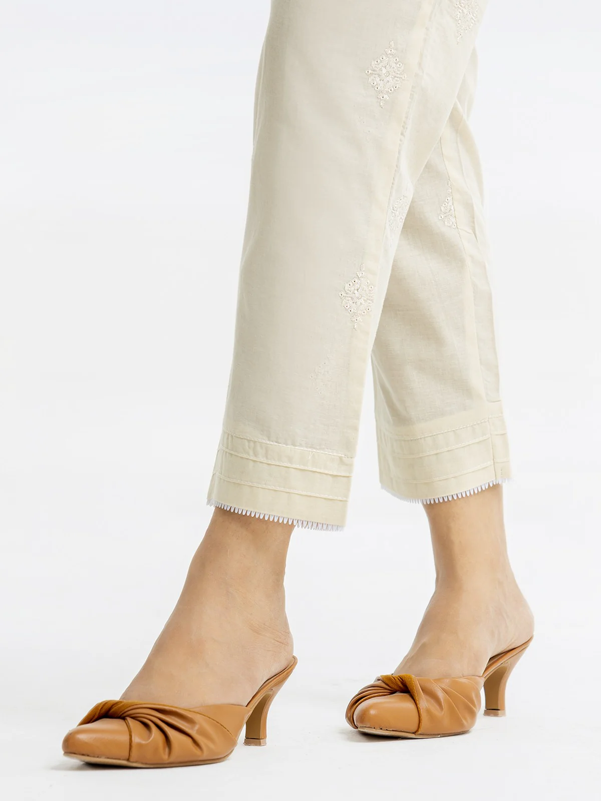 Women's Cream Trouser - EWBE22-76505 - Image 3