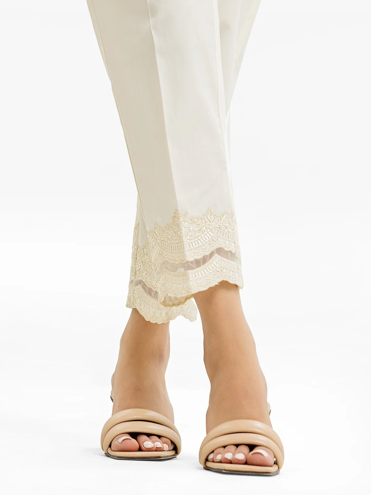 Women's Cream Trouser - EWBE23-76551 - Image 2
