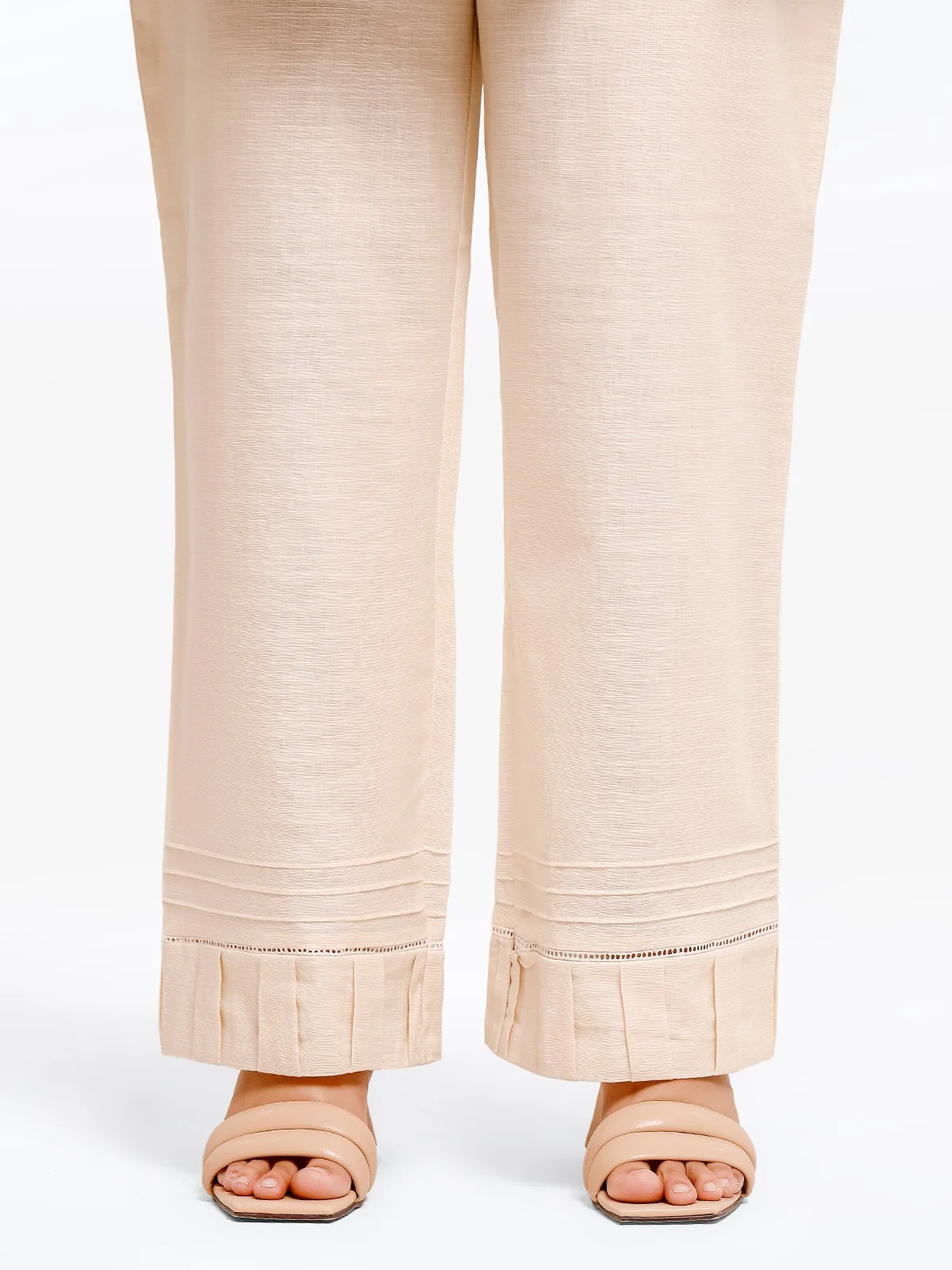 Women's Cream Trouser - EWBEB23-76559 - Image 2