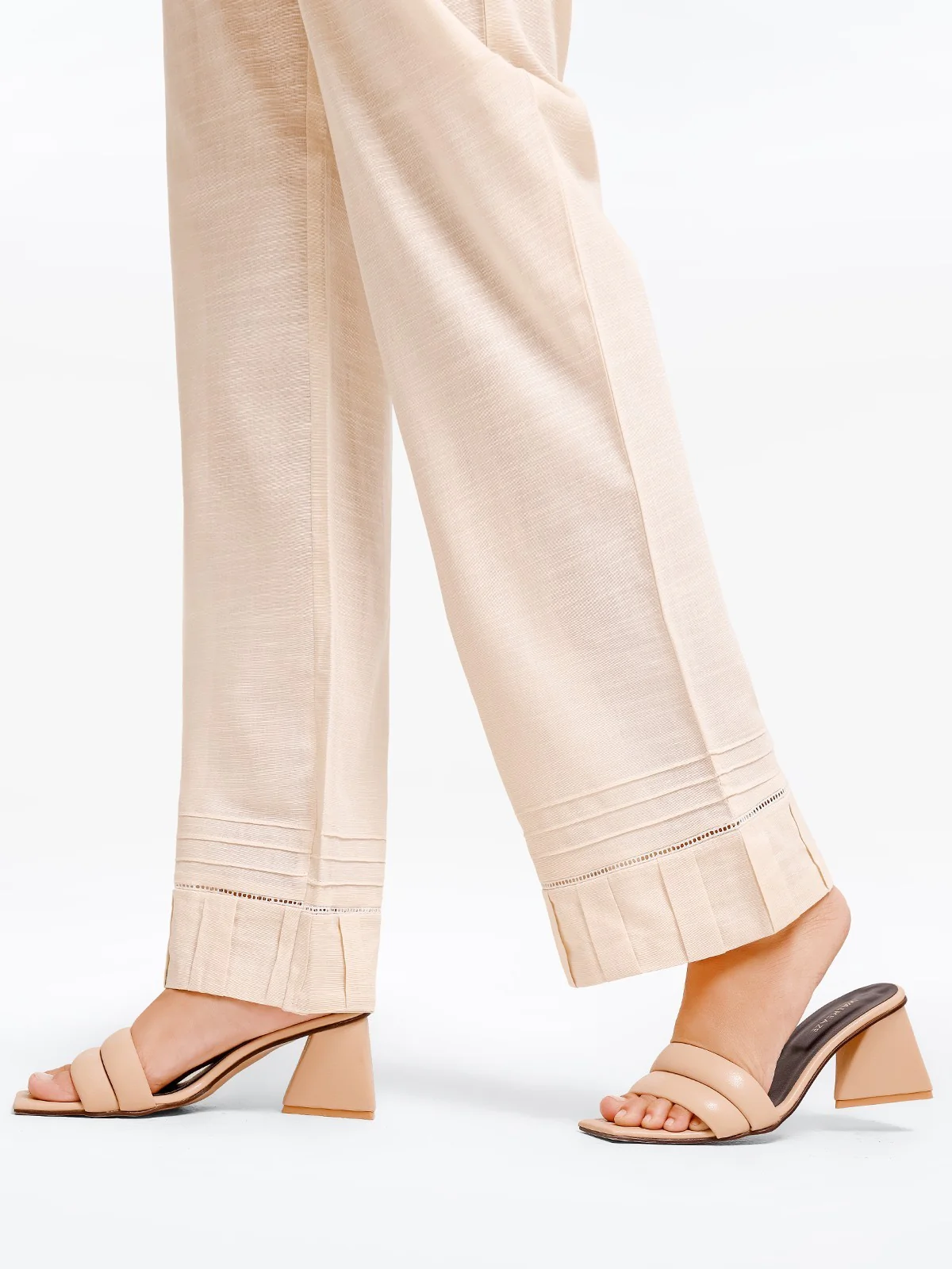 Women's Cream Trouser - EWBEB23-76559 - Image 3