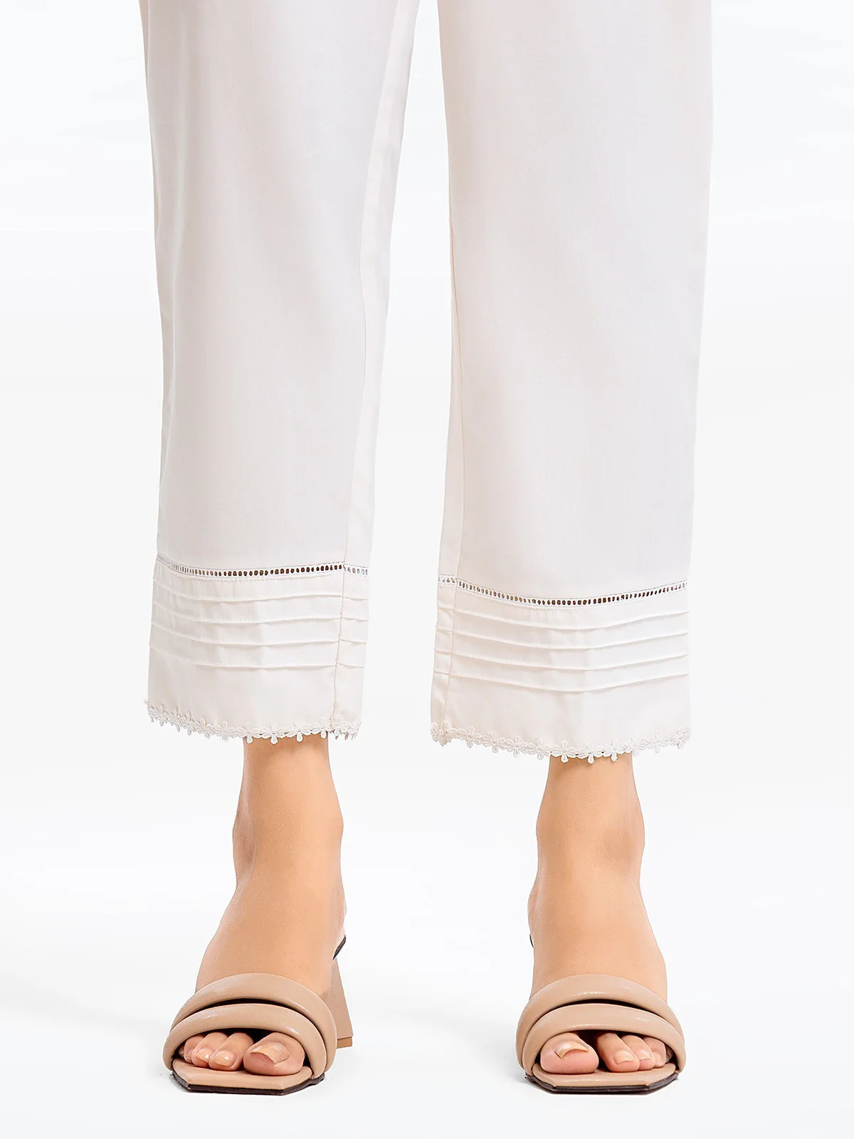 Women's Off White Trouser - EWBEB23-76553 - Image 3