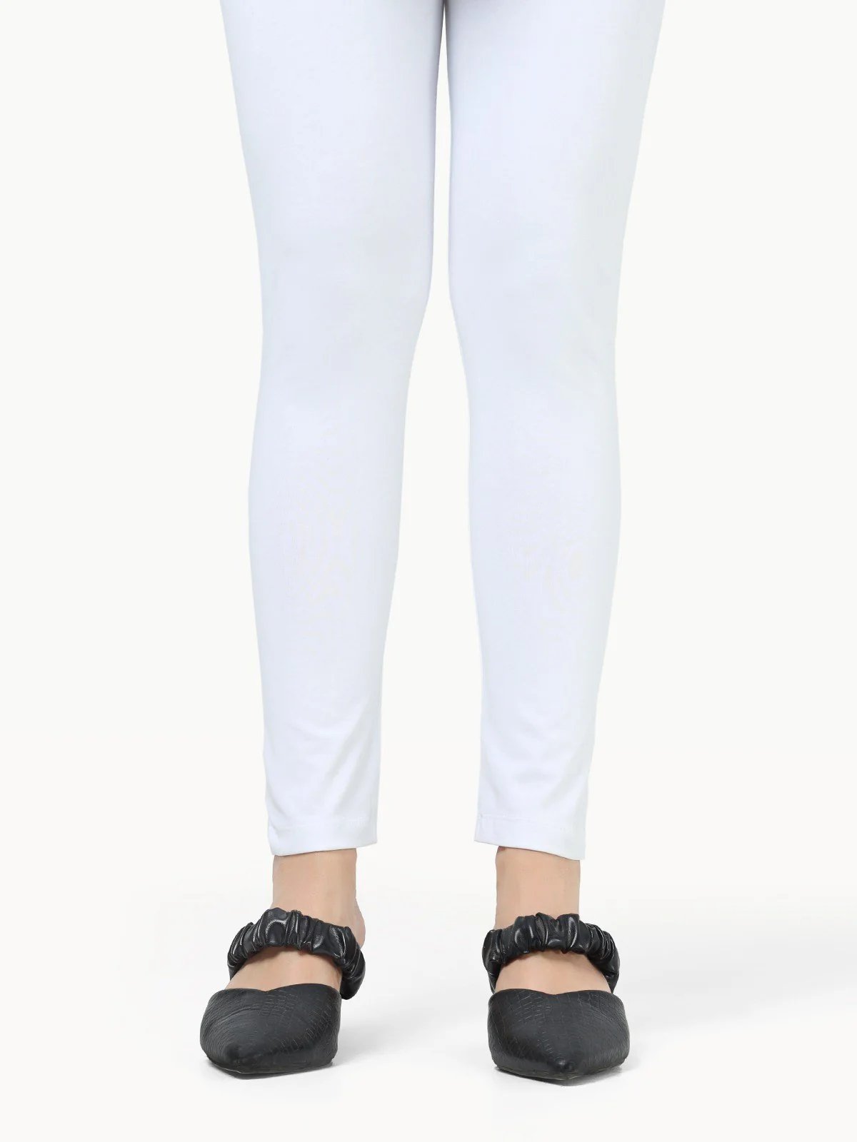 Women's White Basic Tights - EWBT23-76404