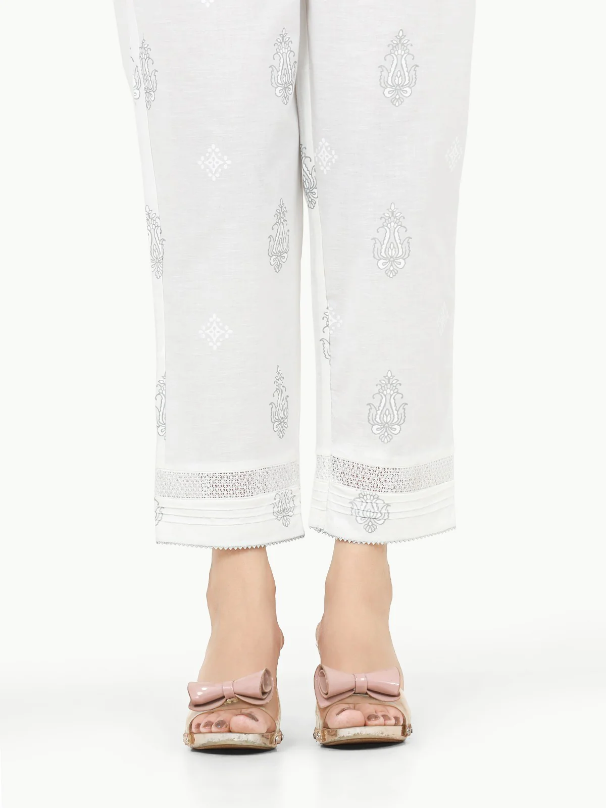 Women's White Trouser - EWBP22-76348