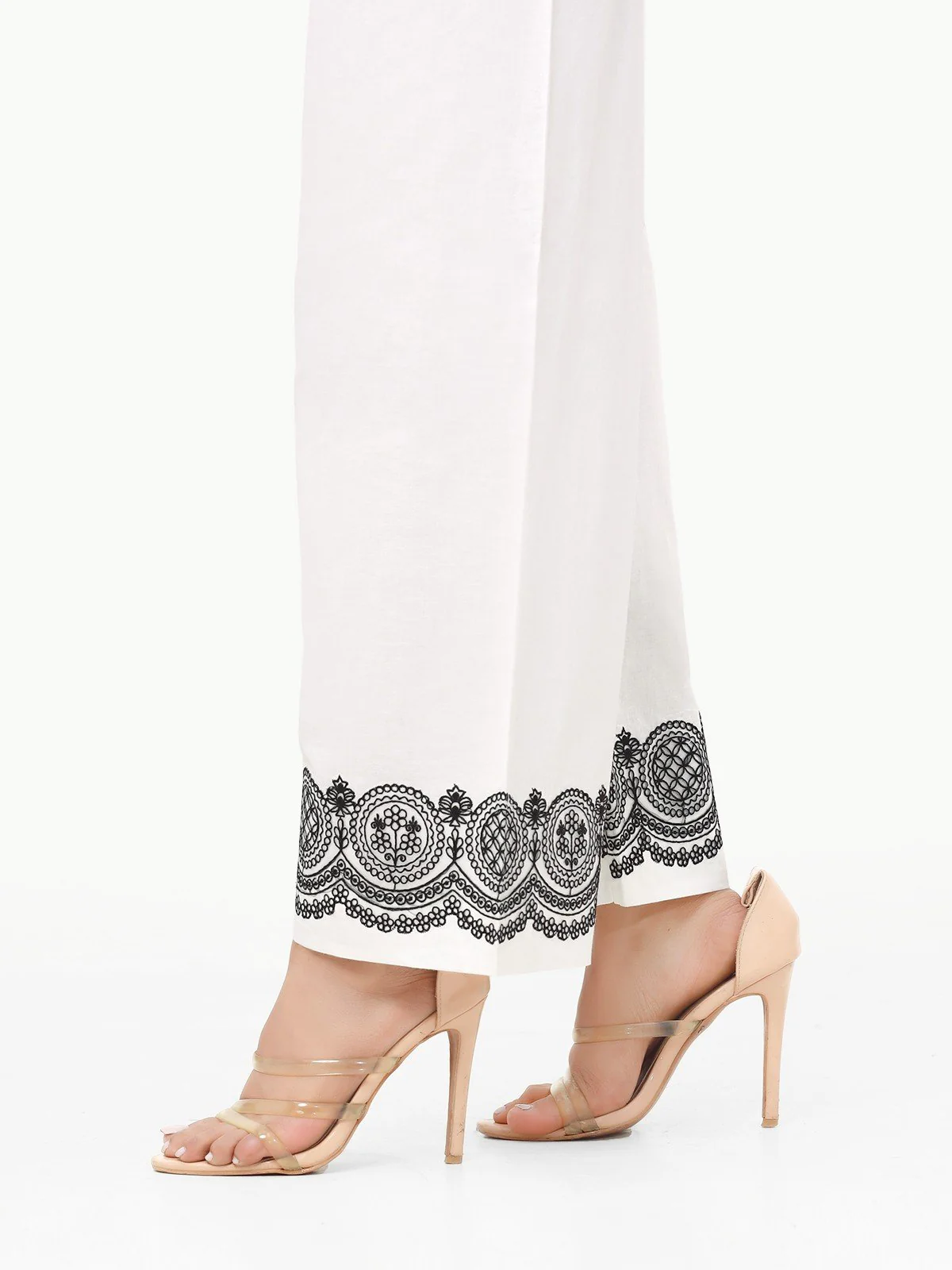 Women's White Trouser - EWBE22-76355 - Image 2