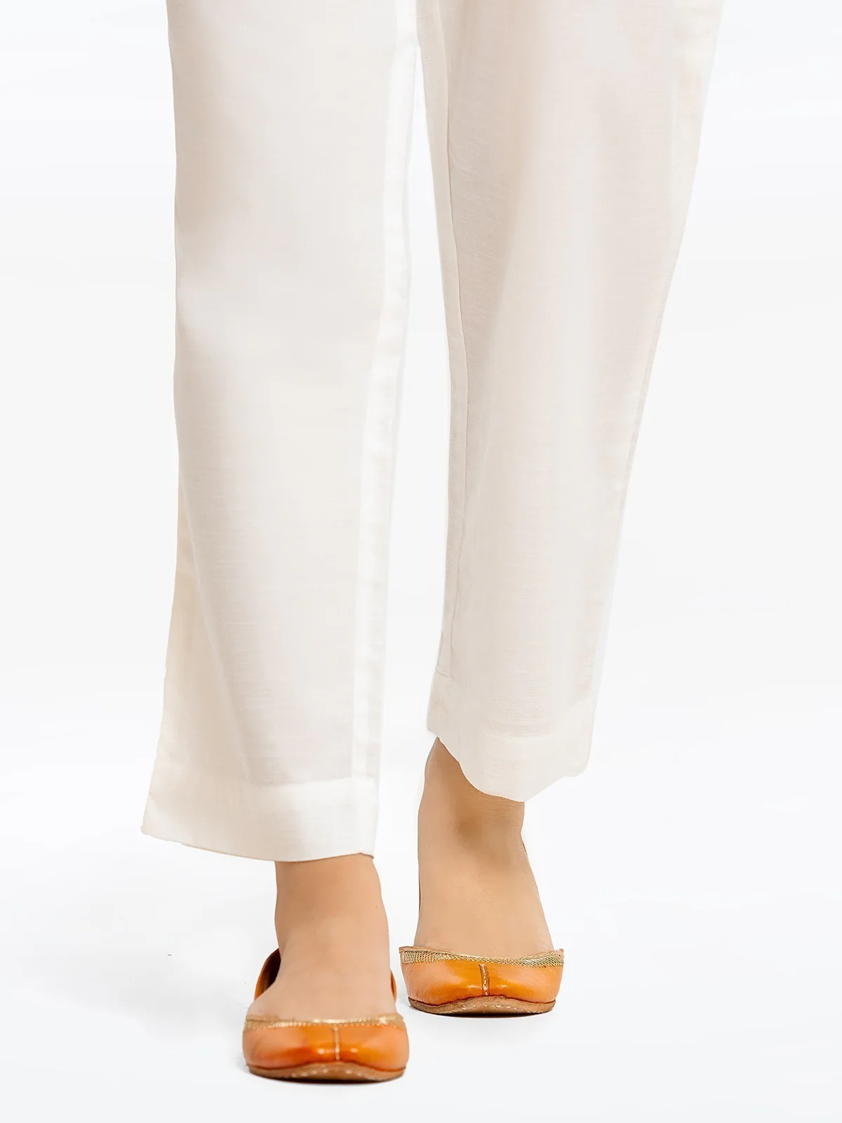 Women's White Trouser - EWBS23-76526 - Image 3