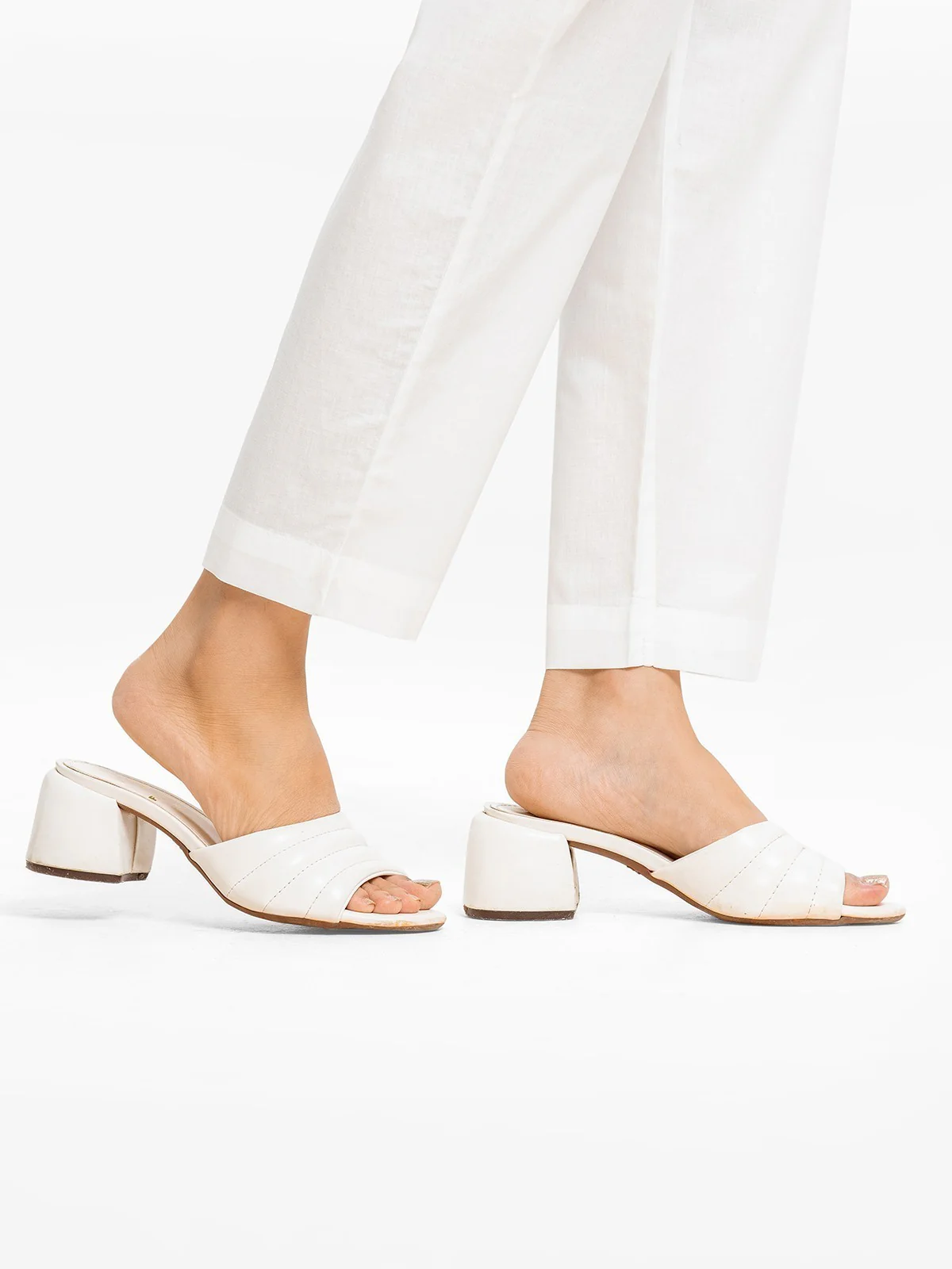 Women's White Trouser - EWBS23-76535 - Image 2