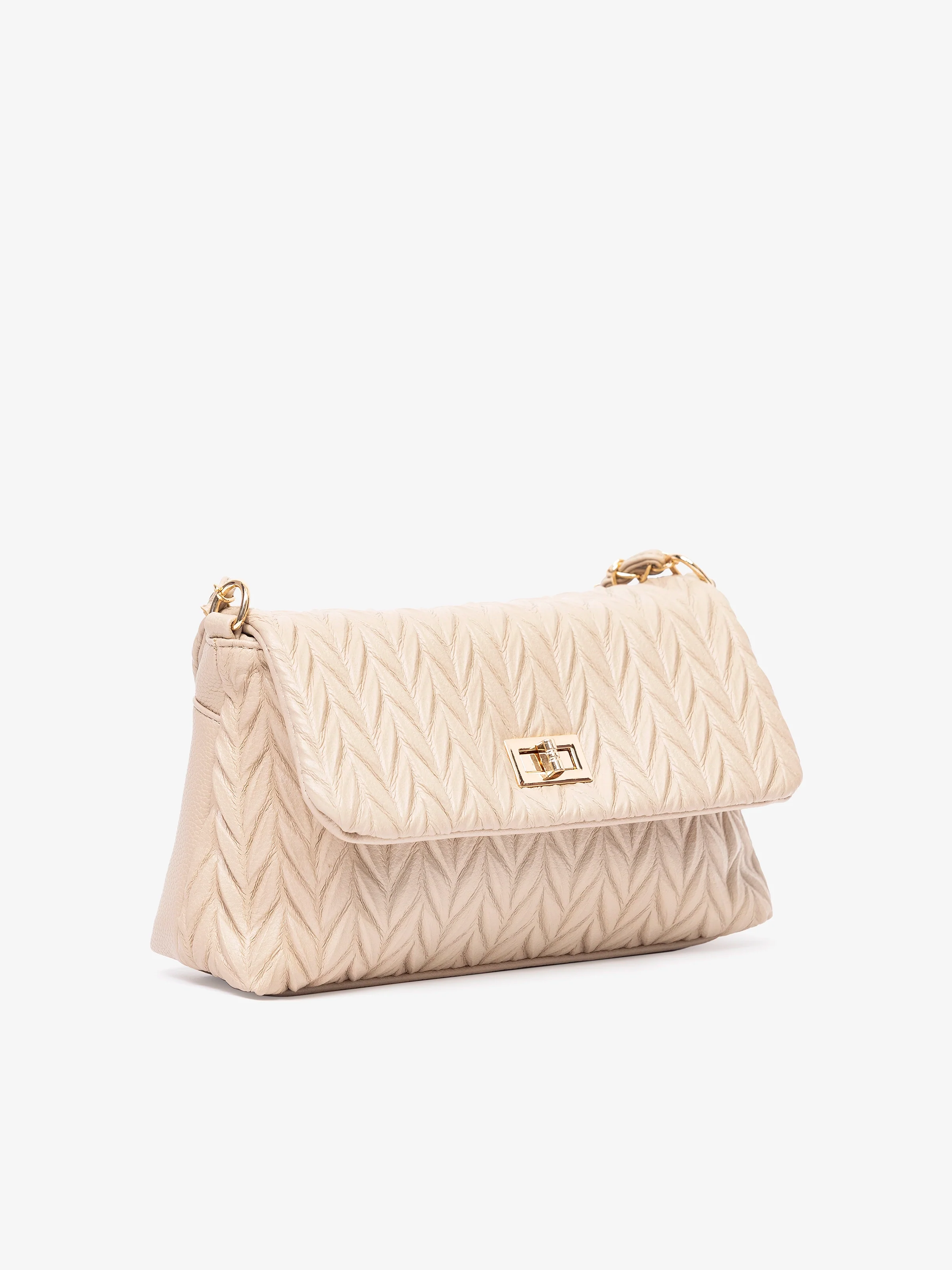 Women's Beige Crossbody Bag - EAWHB5-045 - Image 3