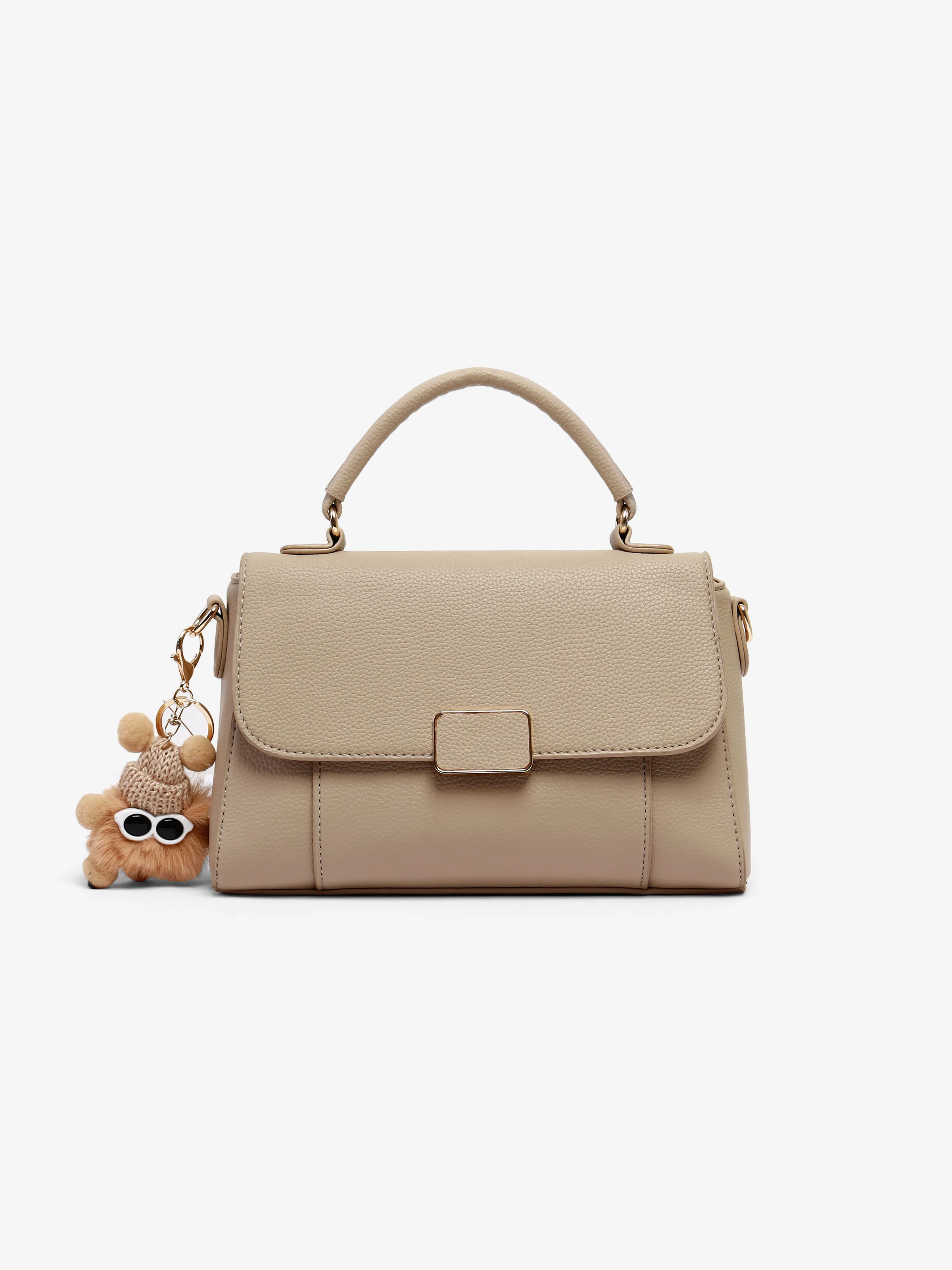 Women's Beige Crossbody Bag - EAWHB5-046 - Image 2