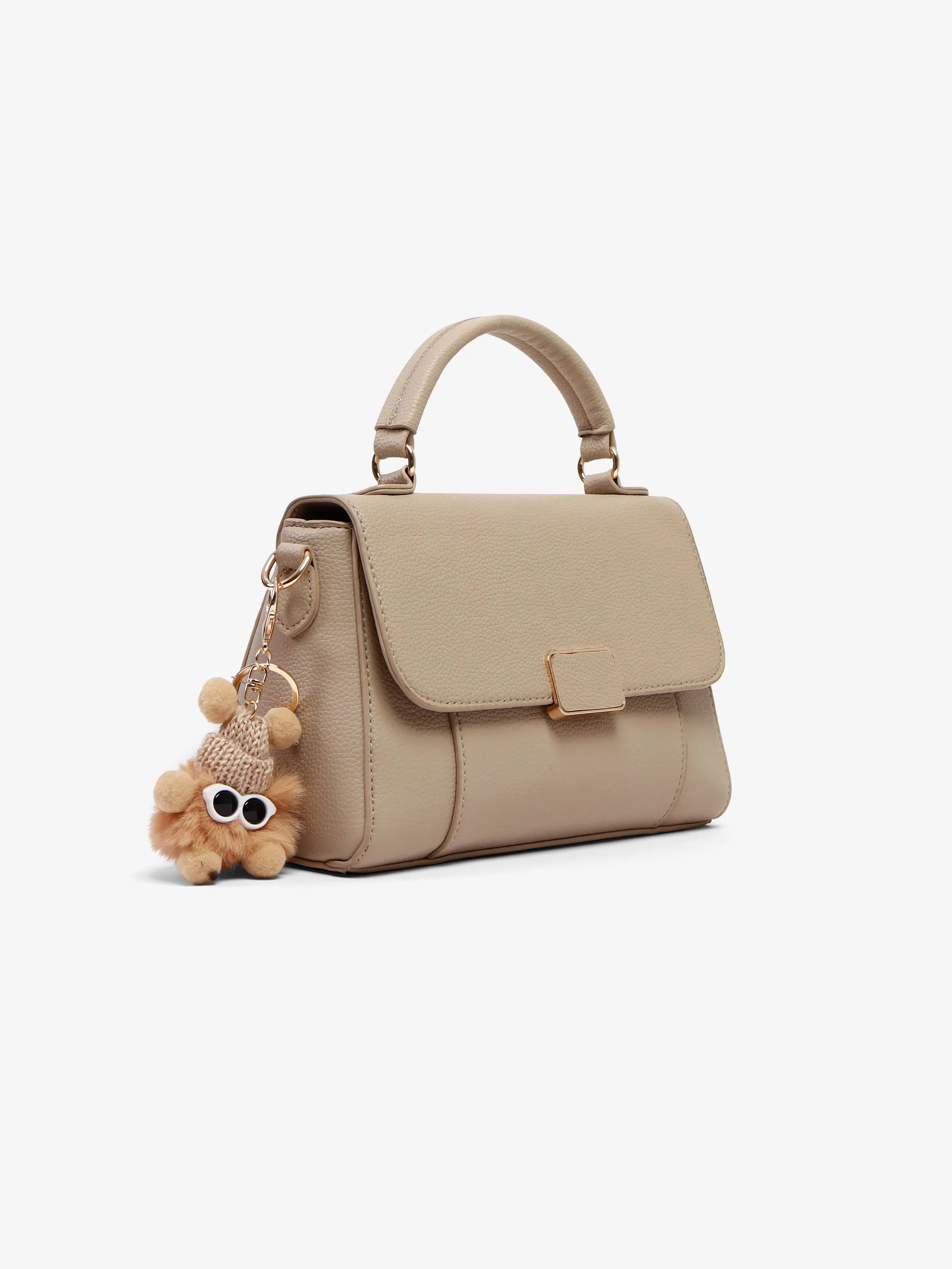 Women's Beige Crossbody Bag - EAWHB5-046 - Image 4