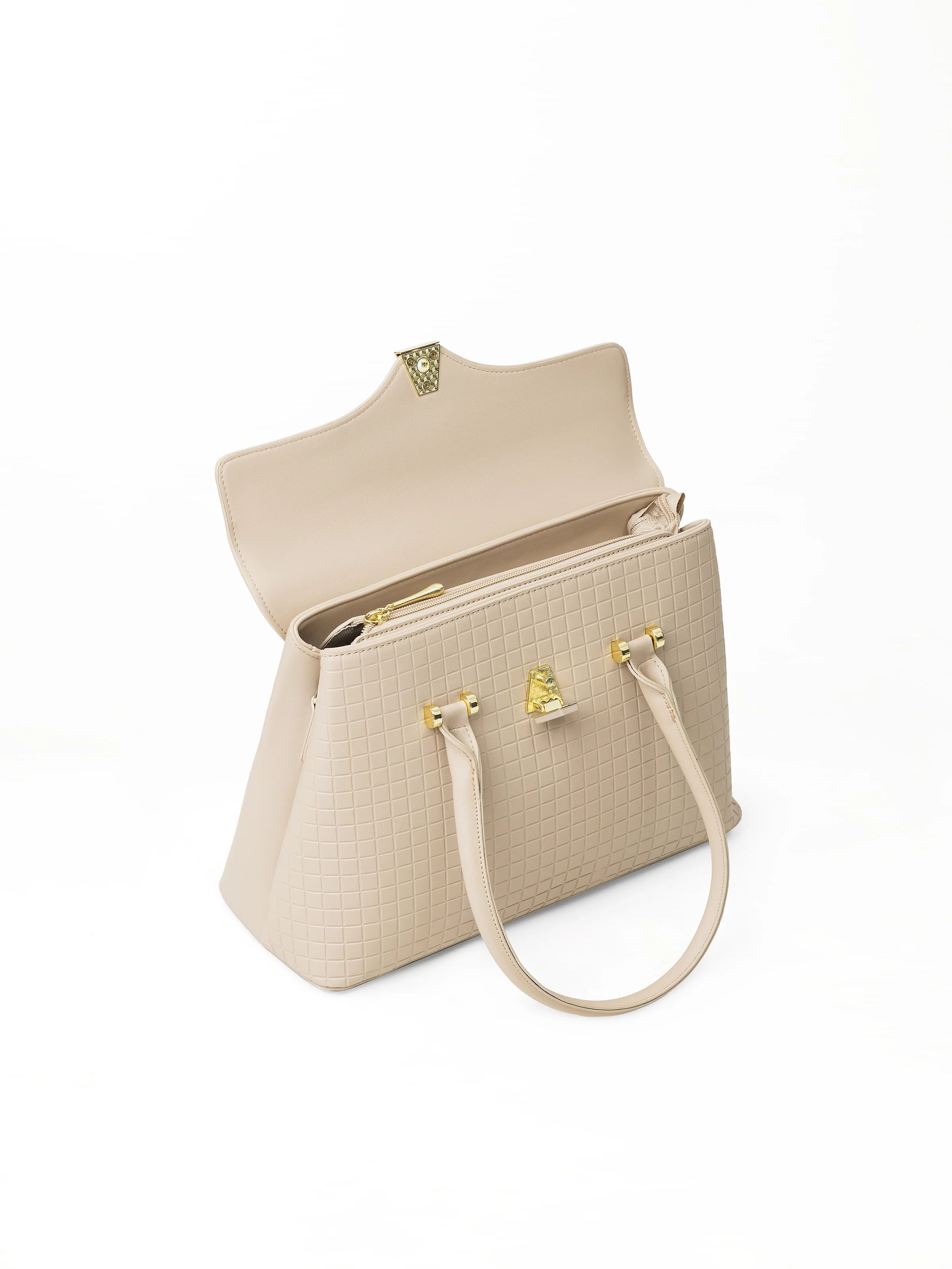 Beige Hand Bag - EAWHB5-018 - Image 6