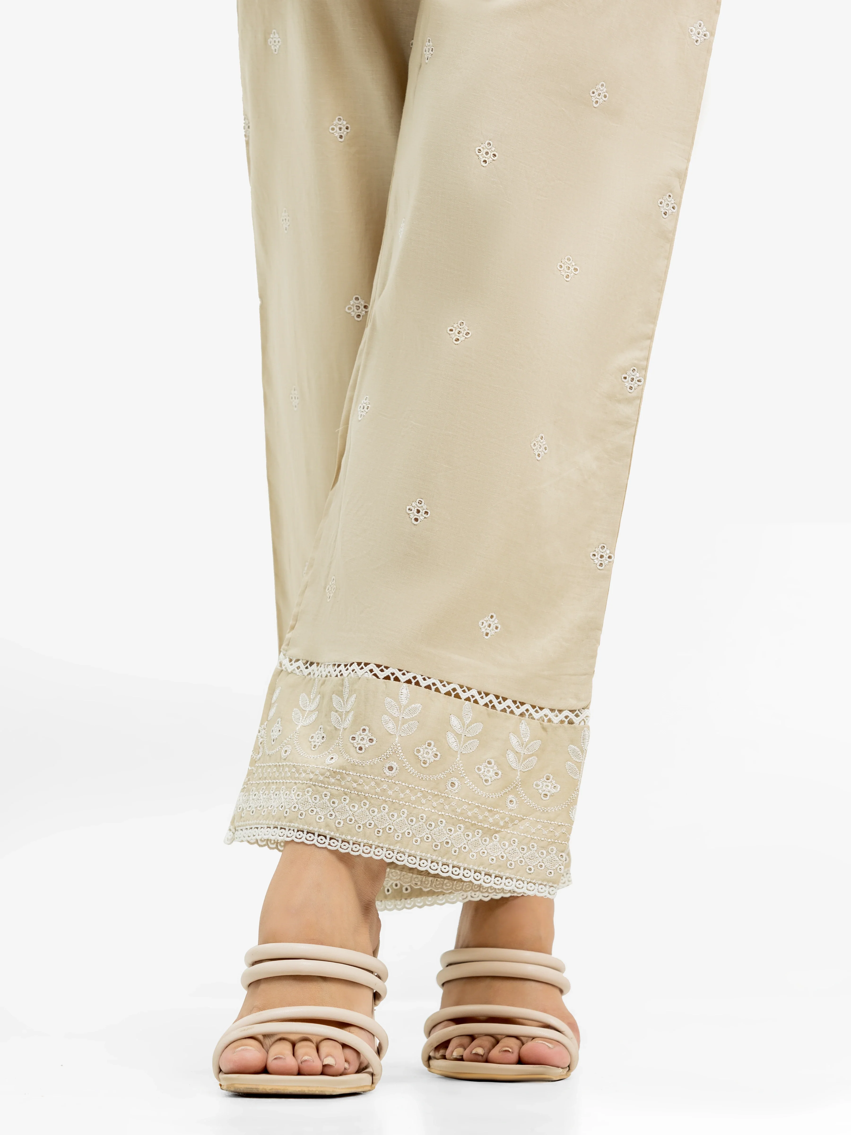 Women's Beige Trouser - EWBE24-76583 - Image 2