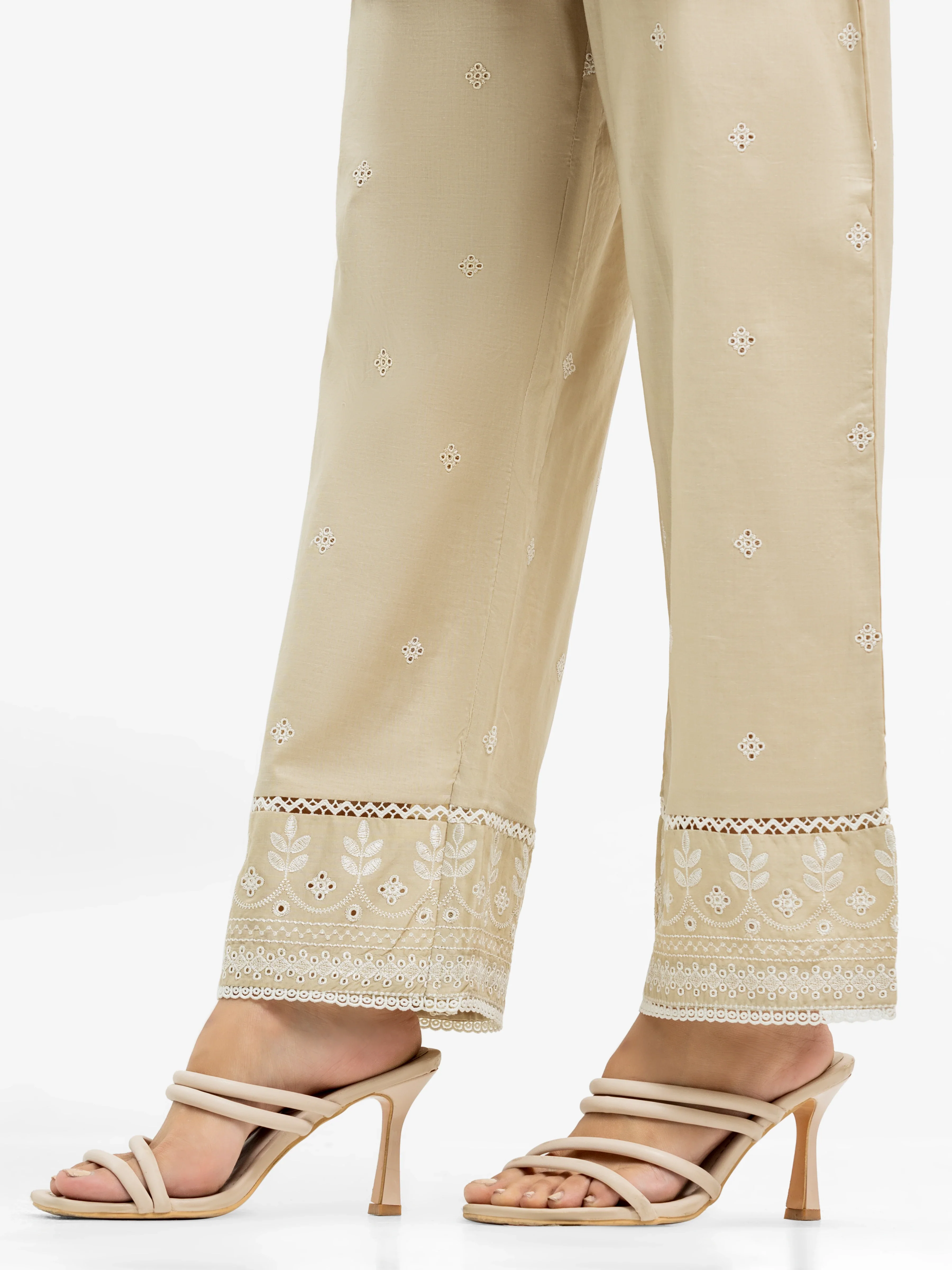 Women's Beige Trouser - EWBE24-76583 - Image 3