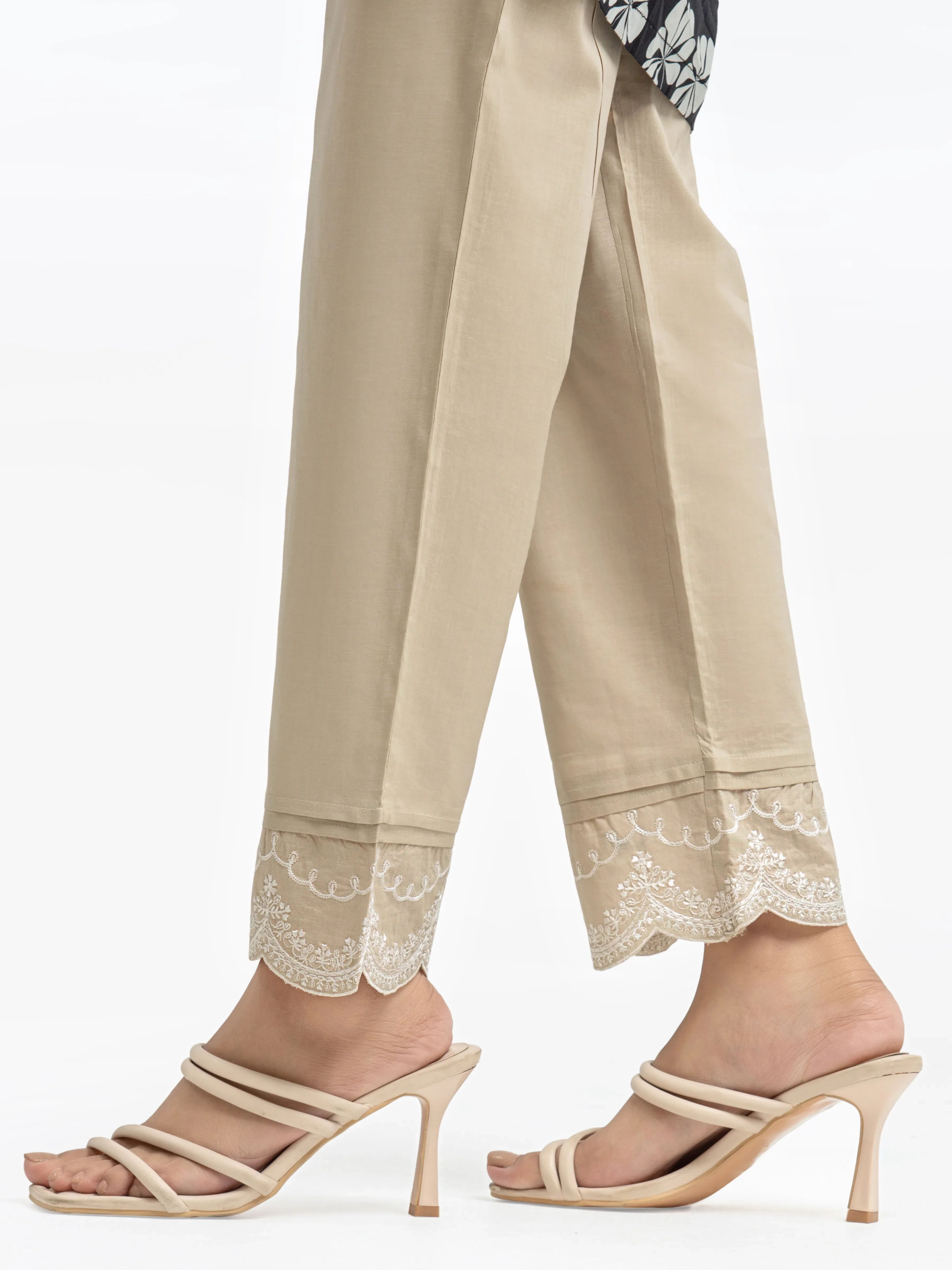 Women's Beige Trouser - EWBE24-76584 - Image 2