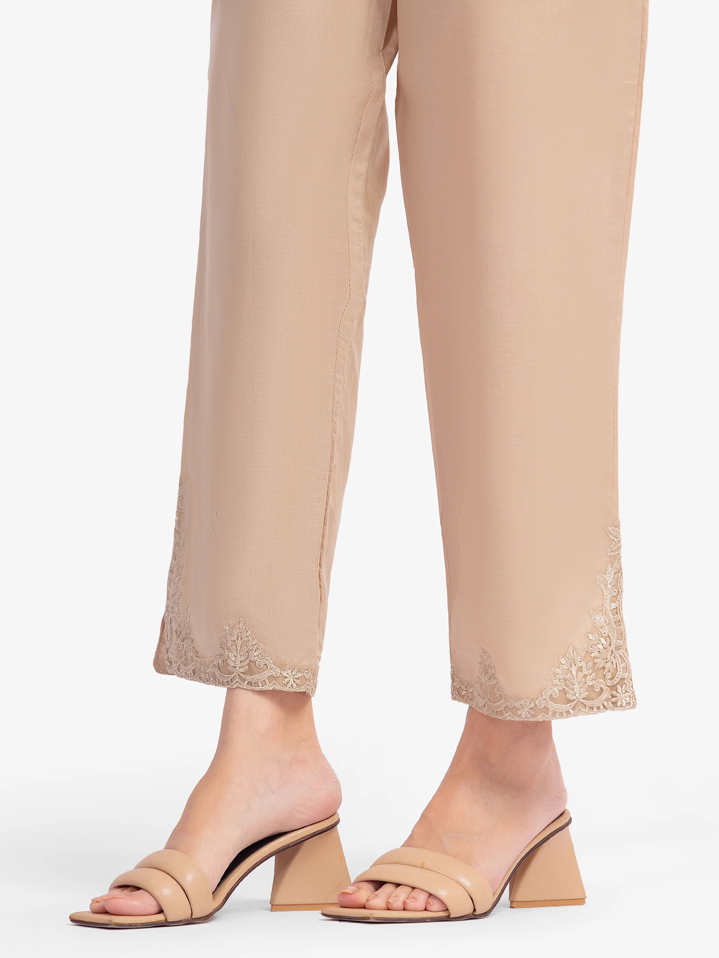 Women's Beige Trouser - EWBE5-76596 - Image 2