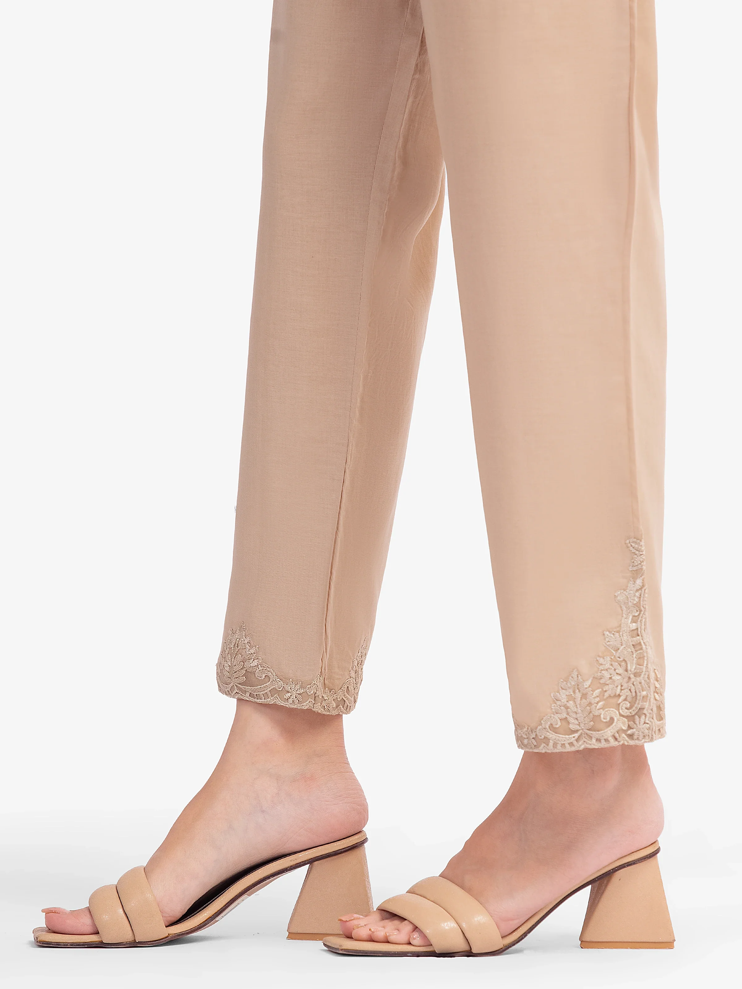 Women's Beige Trouser - EWBE5-76596 - Image 3