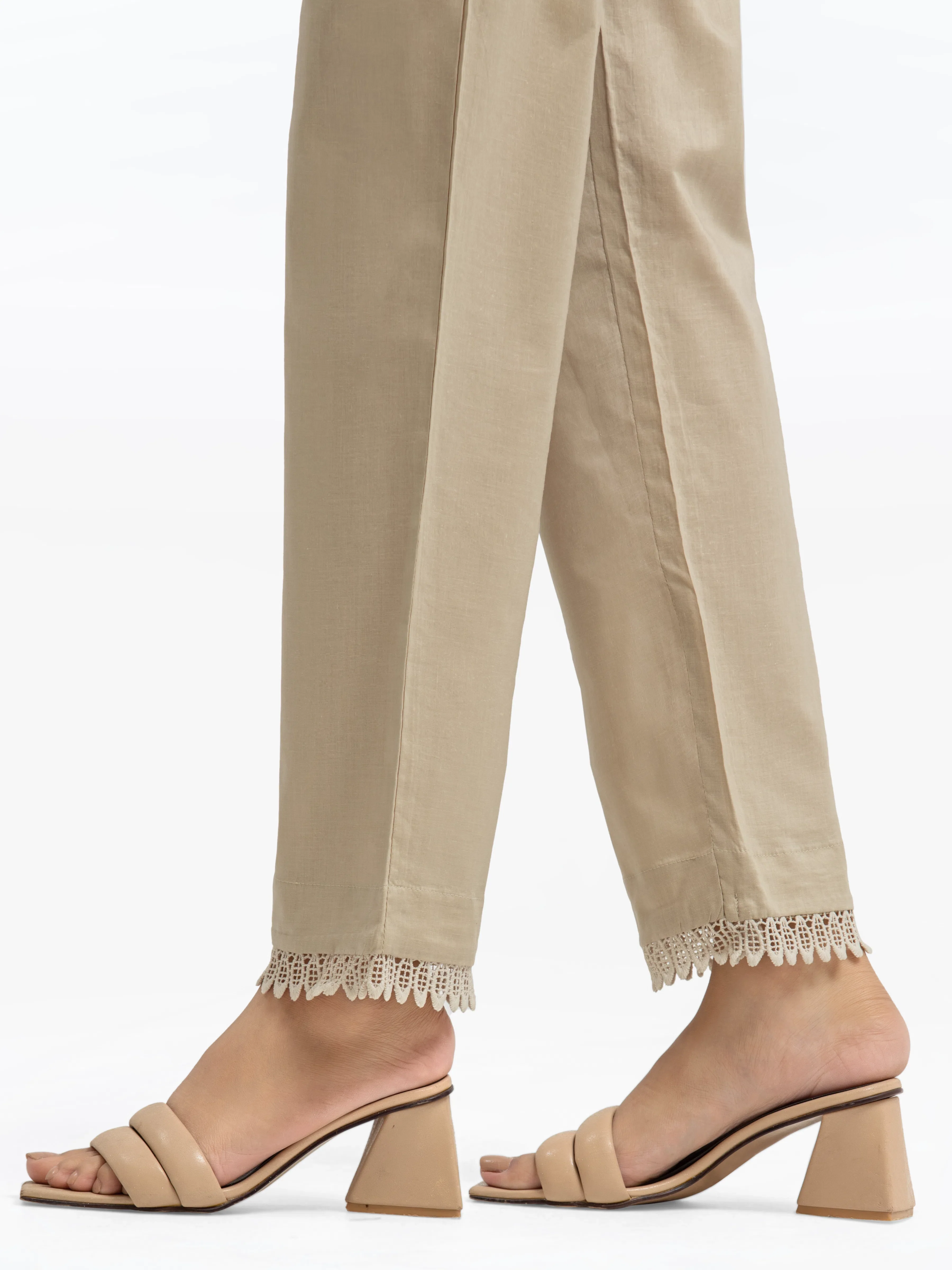 Women's Beige Trouser - EWBEB24-76589 - Image 2