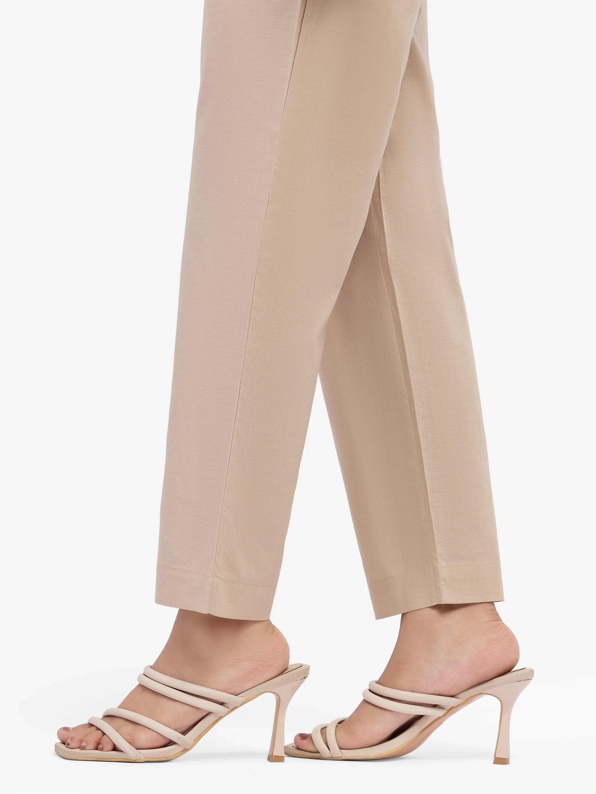 Women's Beige Trousers - EWBS5-76593 - Image 3