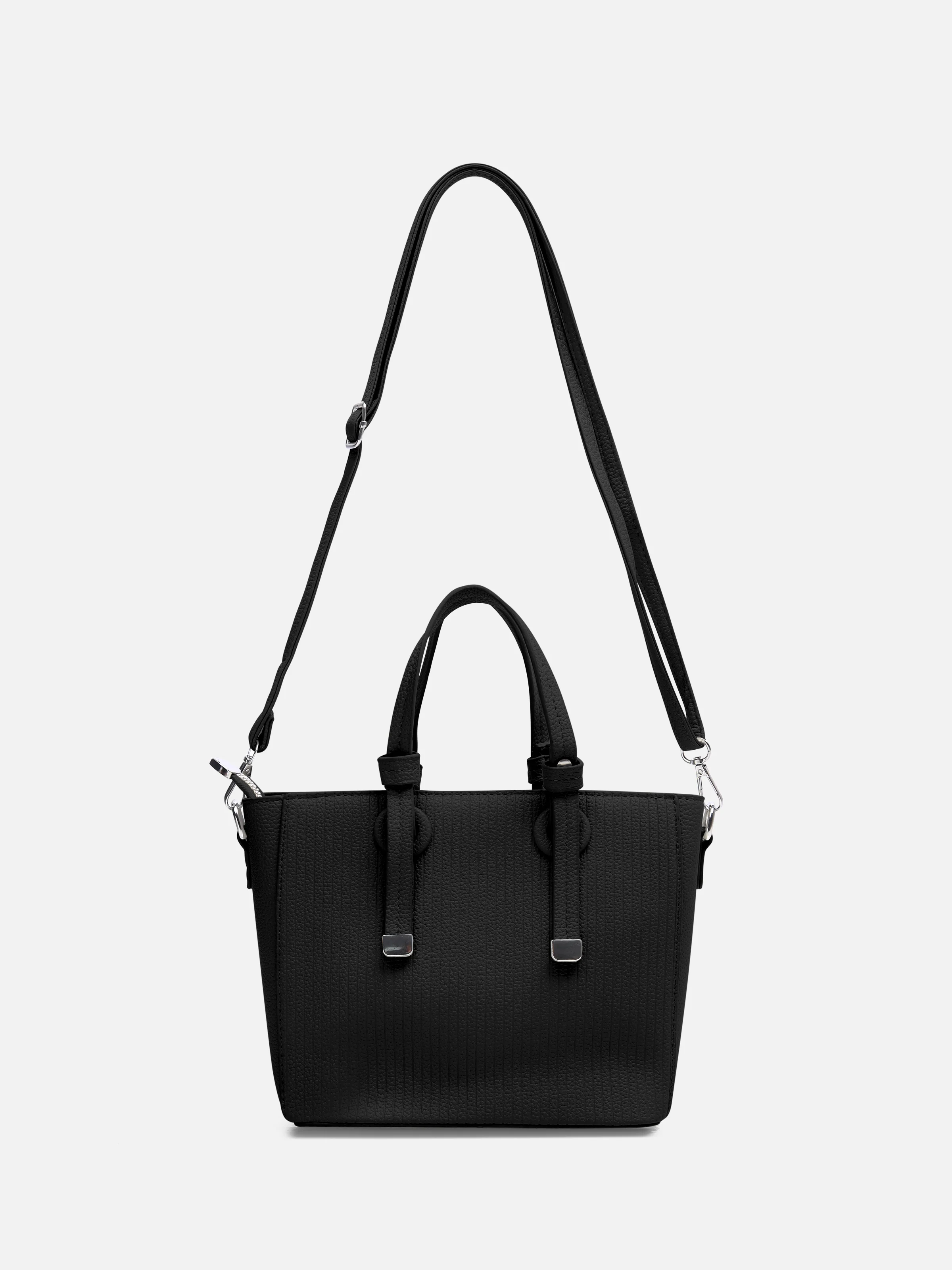 Women's Black Crossbody Satchel Bag - EAWHB5-035 - Image 2