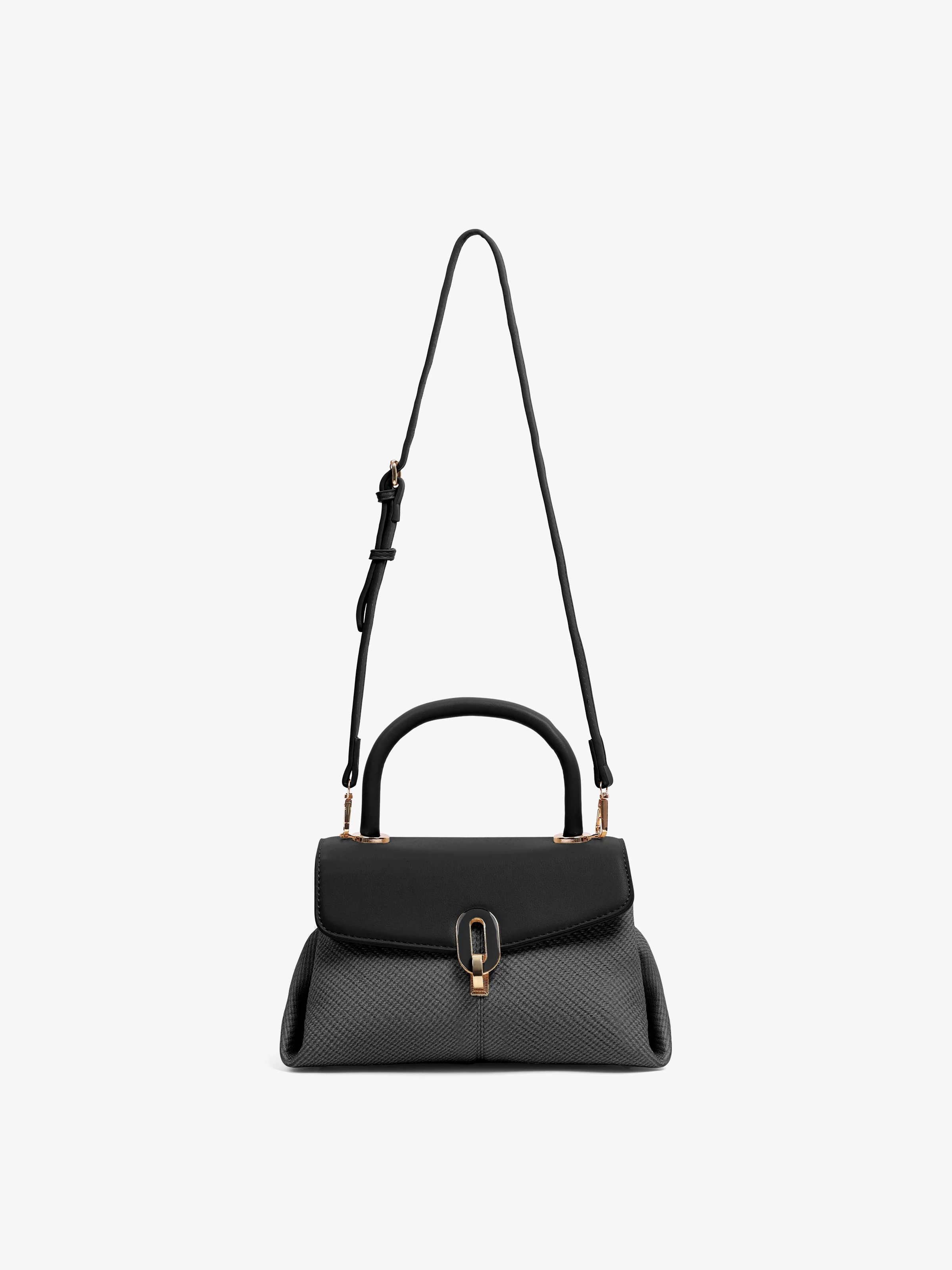 Women's Black Top-handle Crossbody Bag - EAWHB5-036 - Image 2