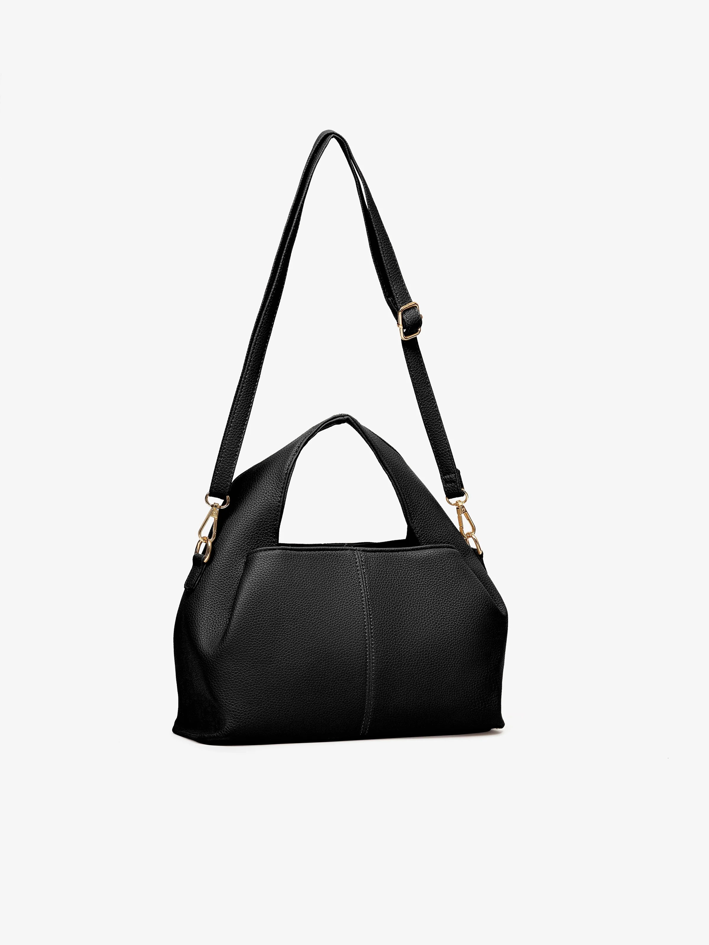 Women's Black Shoulder Bag - EAWHB5-048 - Image 4