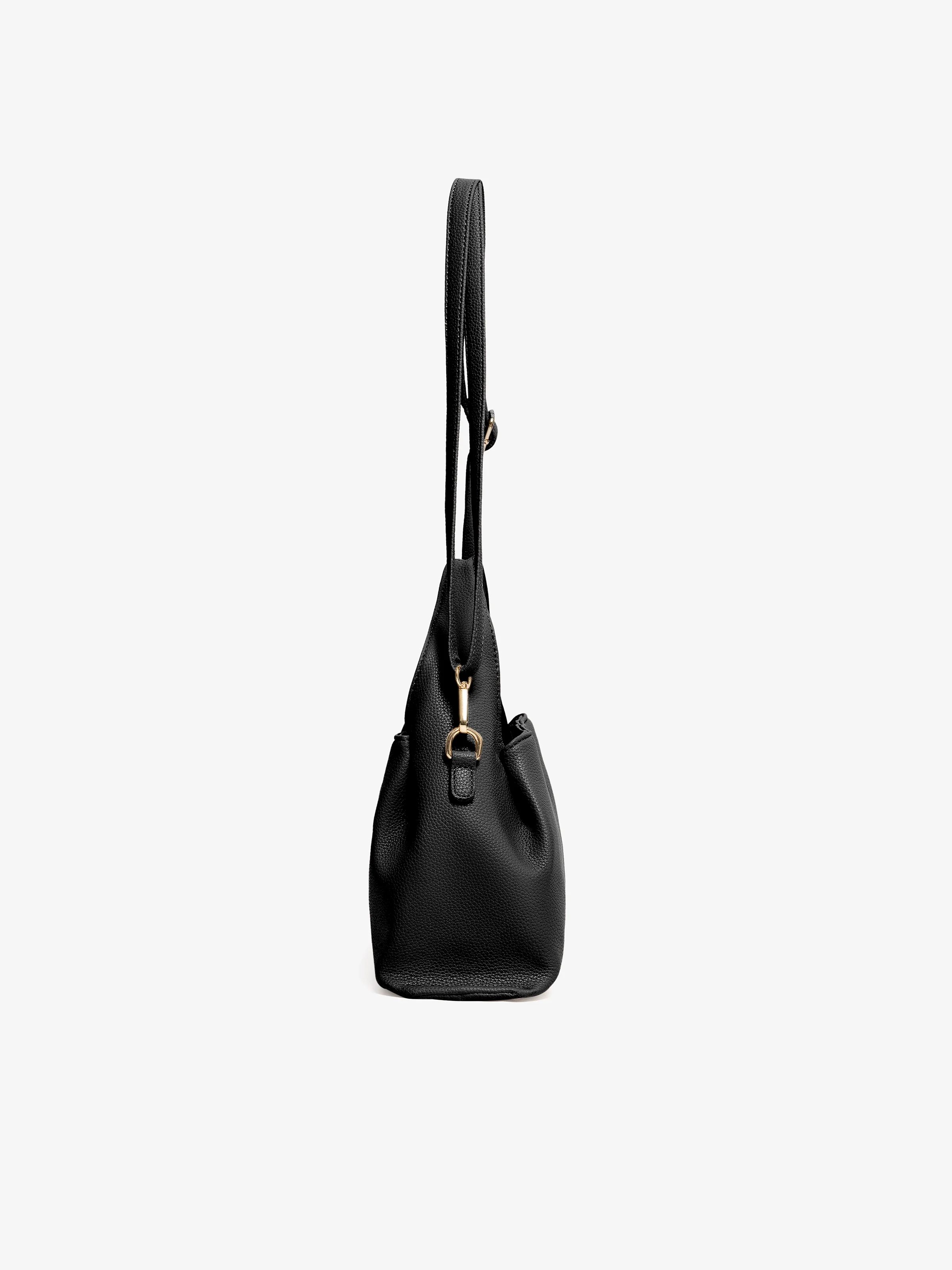 Women's Black Shoulder Bag - EAWHB5-048 - Image 5
