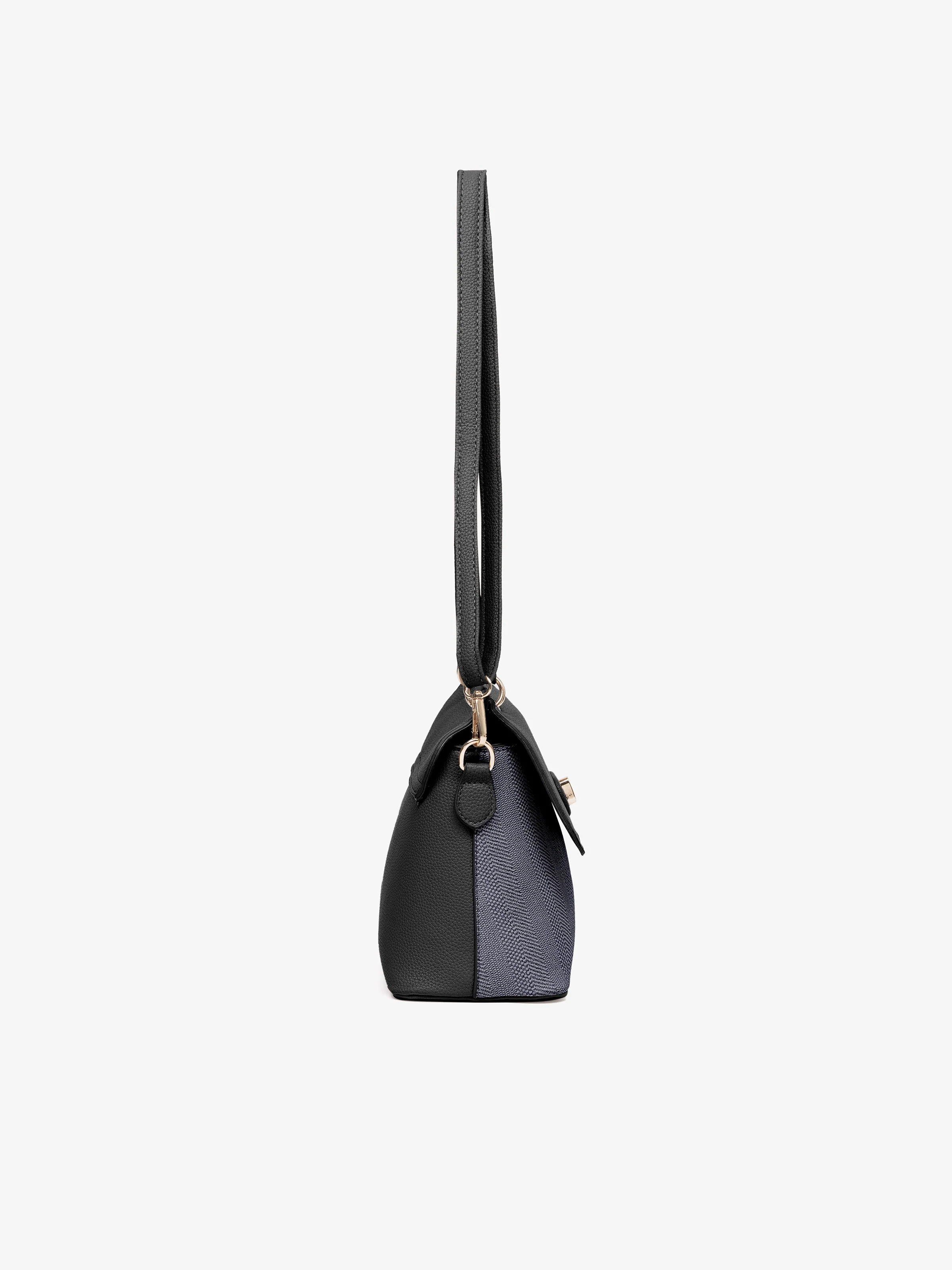 Women's Black Crossbody Bag - EAWHB5-050 - Image 3