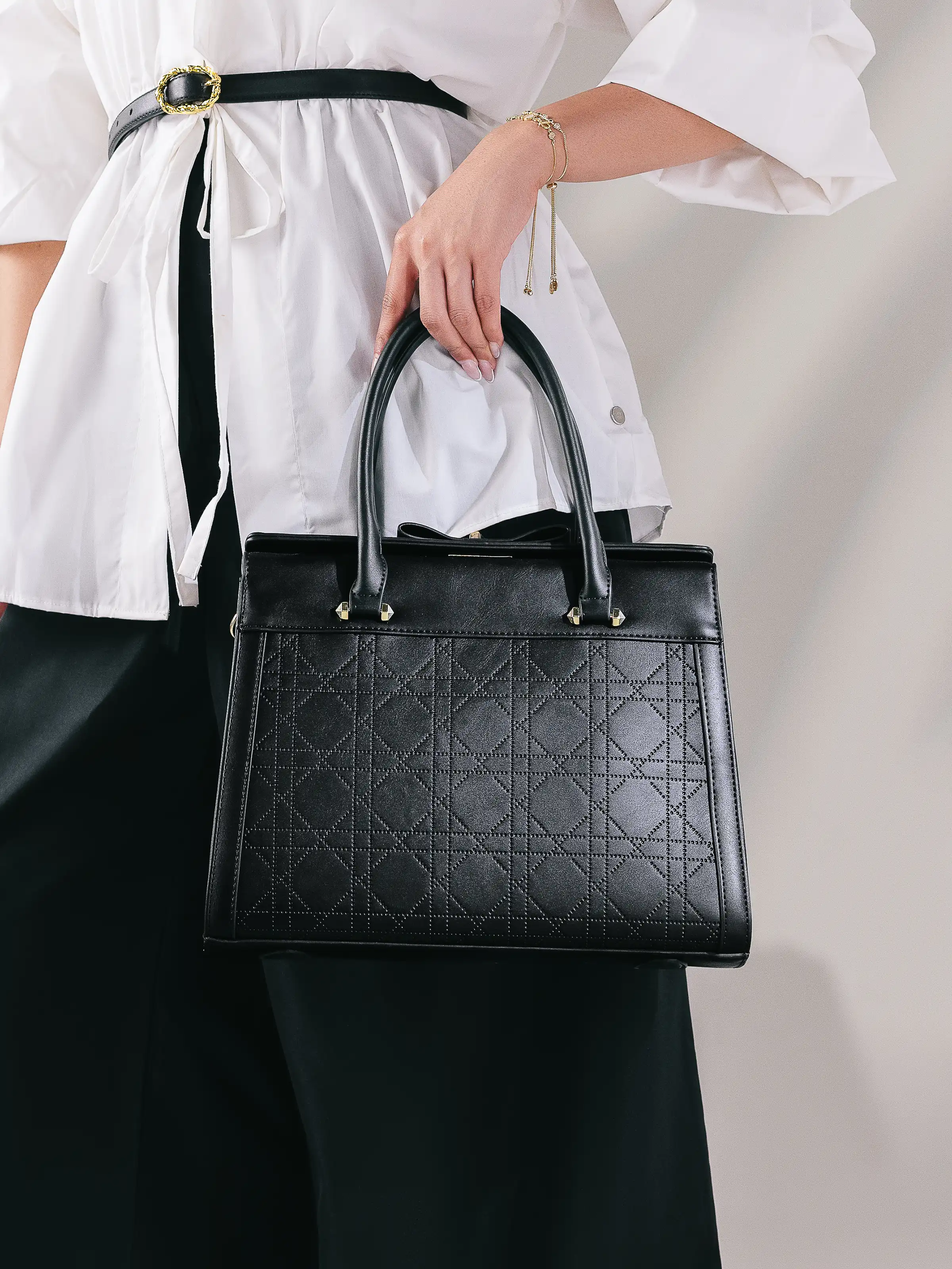 Black Hand Bag - EAWHB5-019 - Image 2