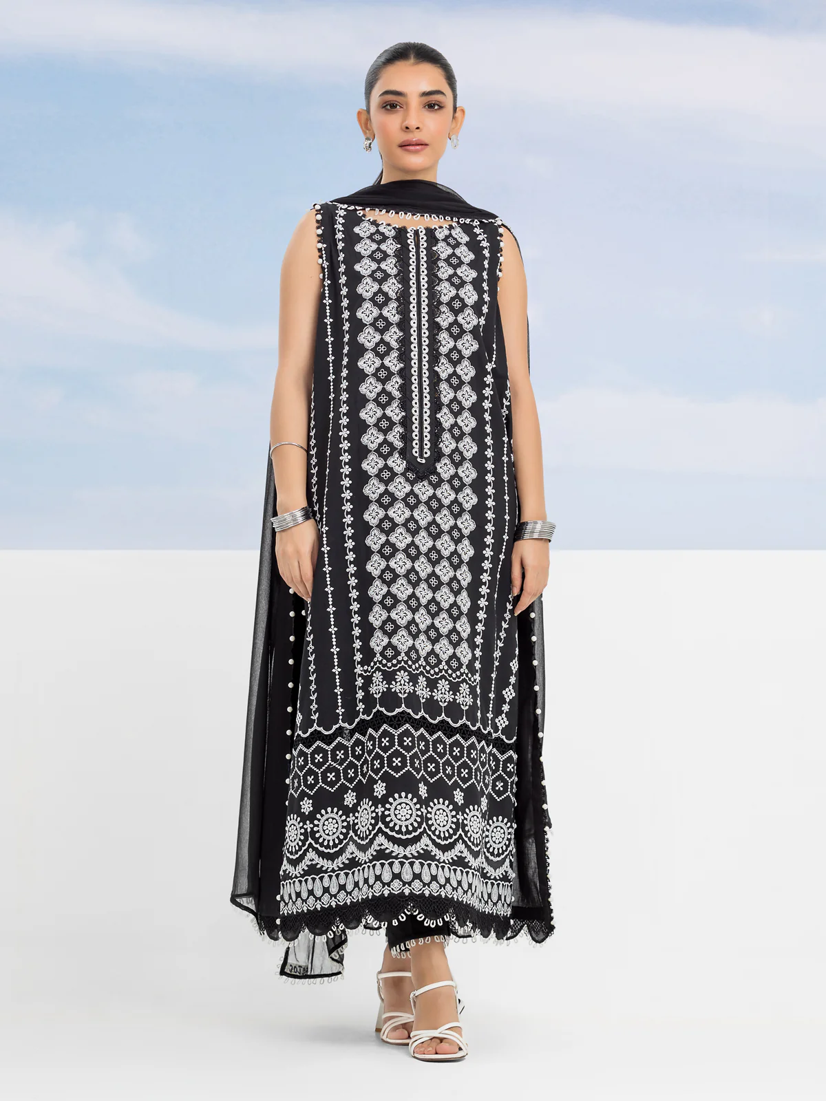 Unstitched Embroidered Cambric Suit - EWU24V2-30135-3P - Image 2