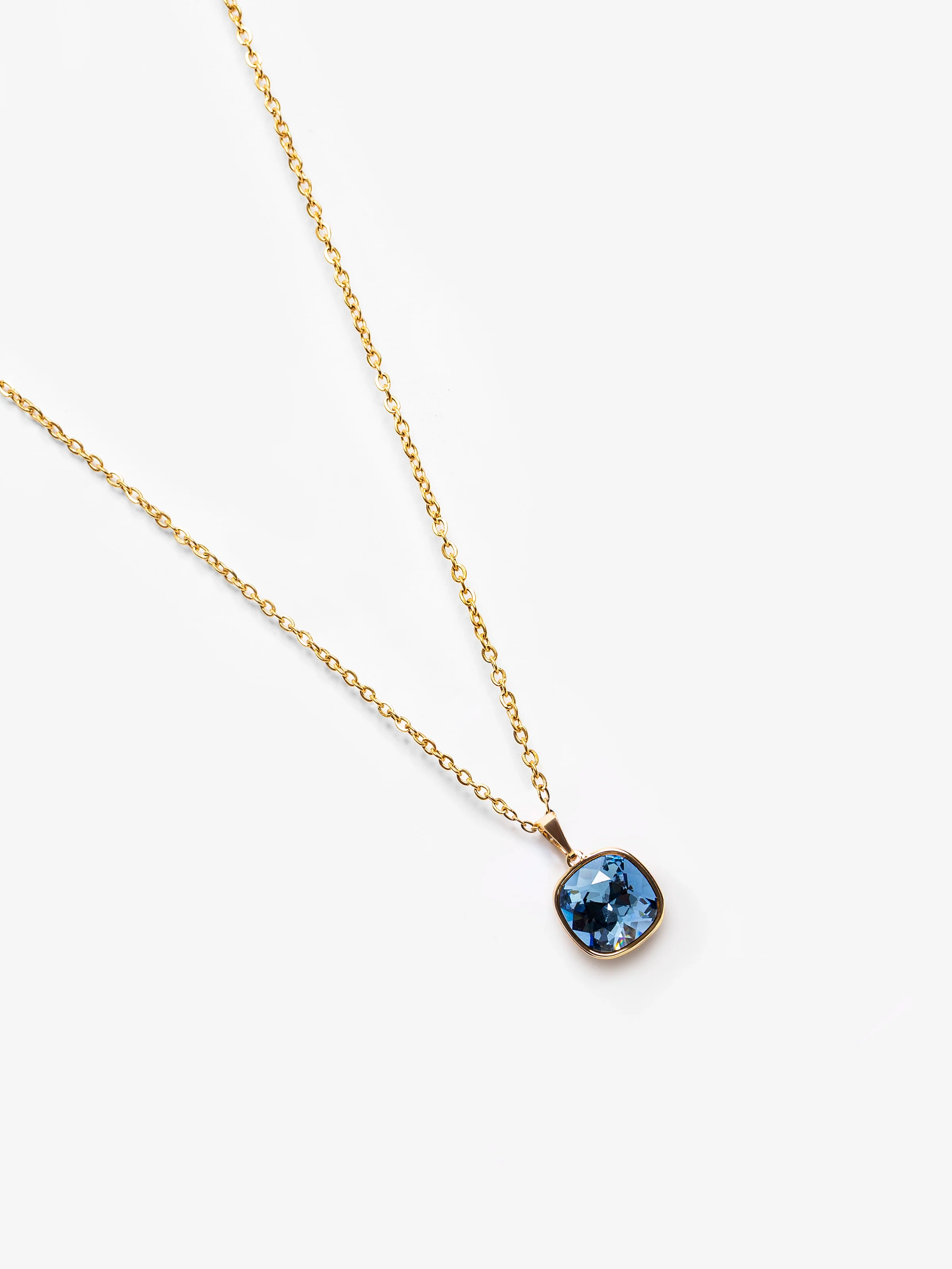 Sapphire Skies Gold Necklace - EAWN5-011 - Image 2