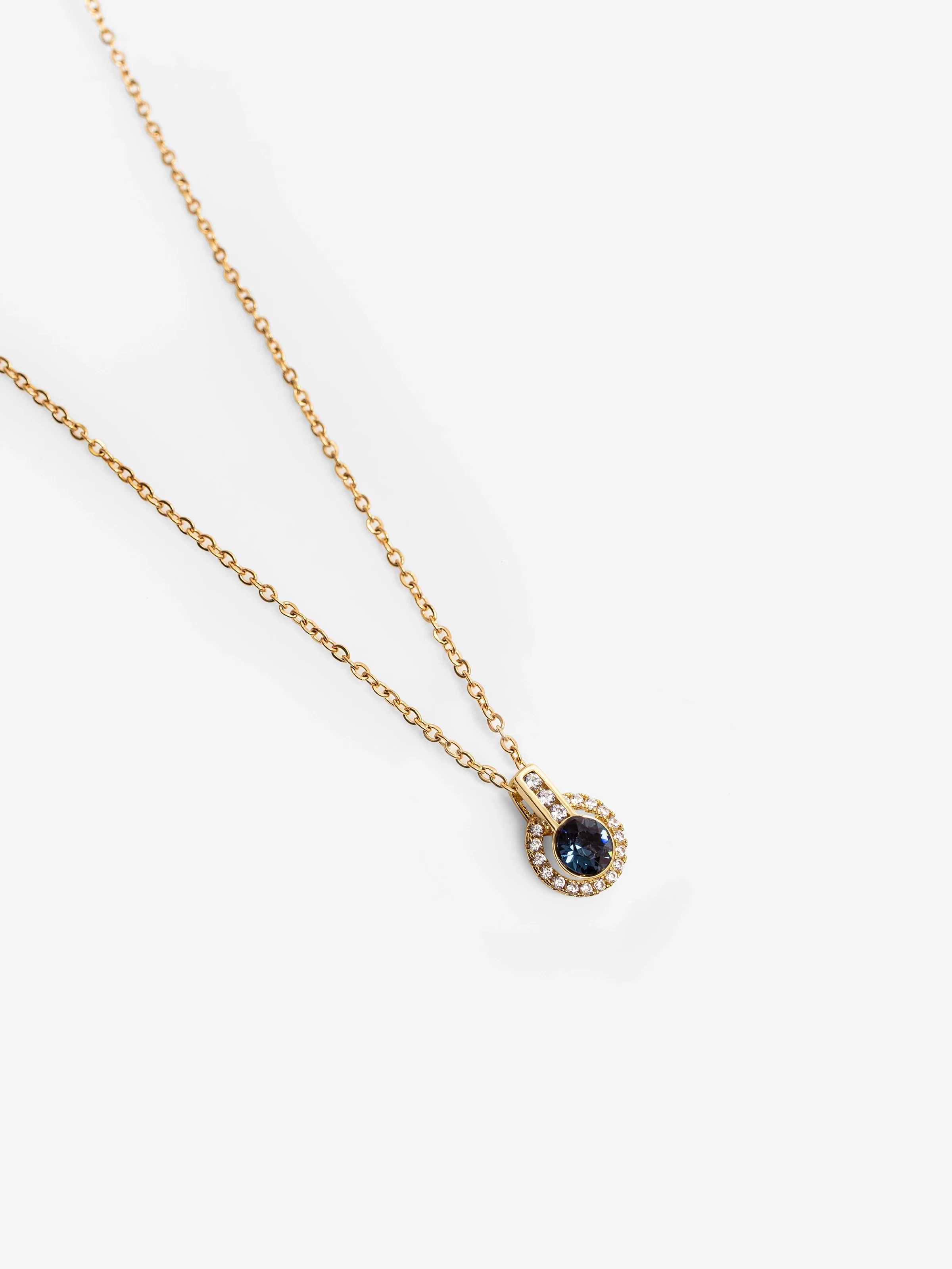 Luna Bleu & Gold Necklace - EAWN5-019 - Image 2