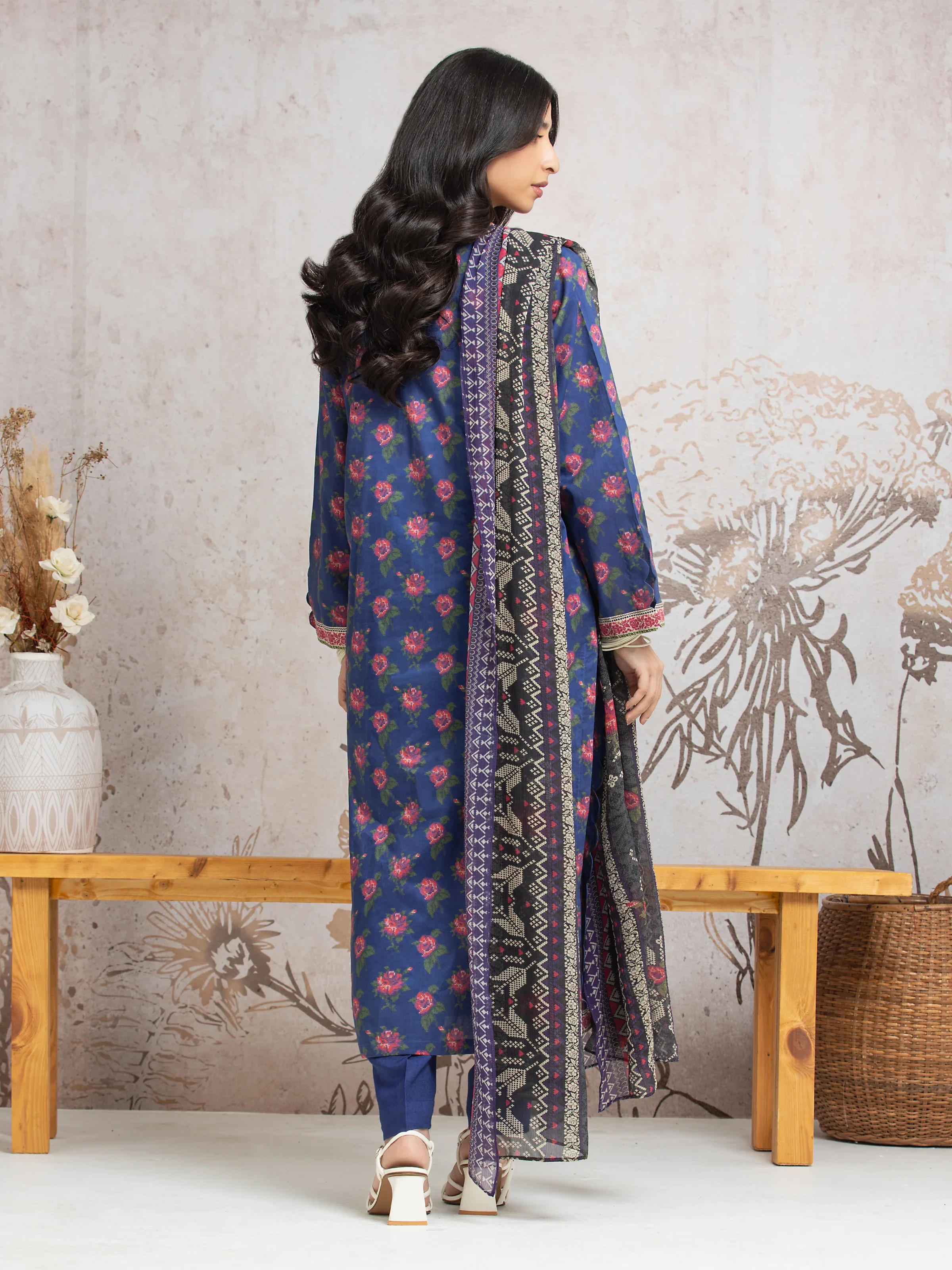 Unstitched Printed Cambric Suit - EWU24M2-023 - Image 2