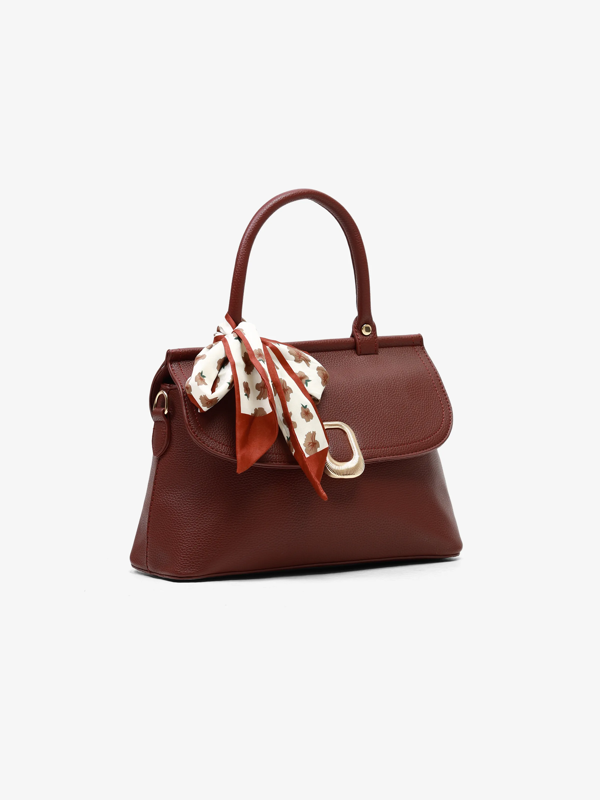 Women's Burgundy Crossbody Bag - EAWHB5-049 - Image 2