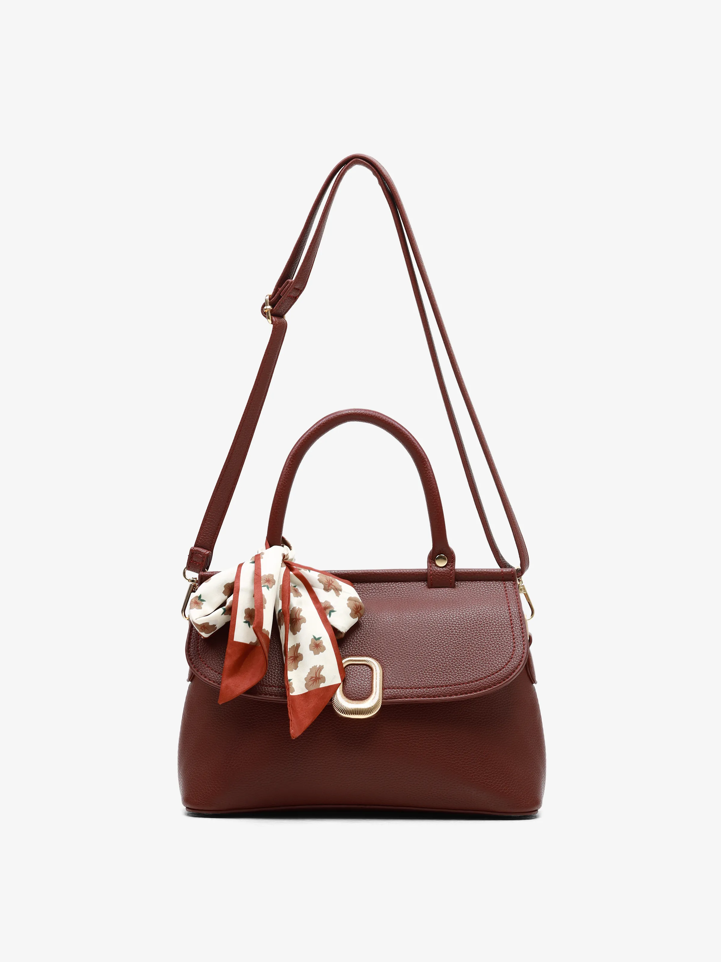 Women's Burgundy Crossbody Bag - EAWHB5-049 - Image 5